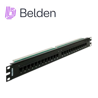 PATCH PANEL BELDEN AX103258 CAT5E 24PTOS 1U PRECARGADO - Miniatura 7