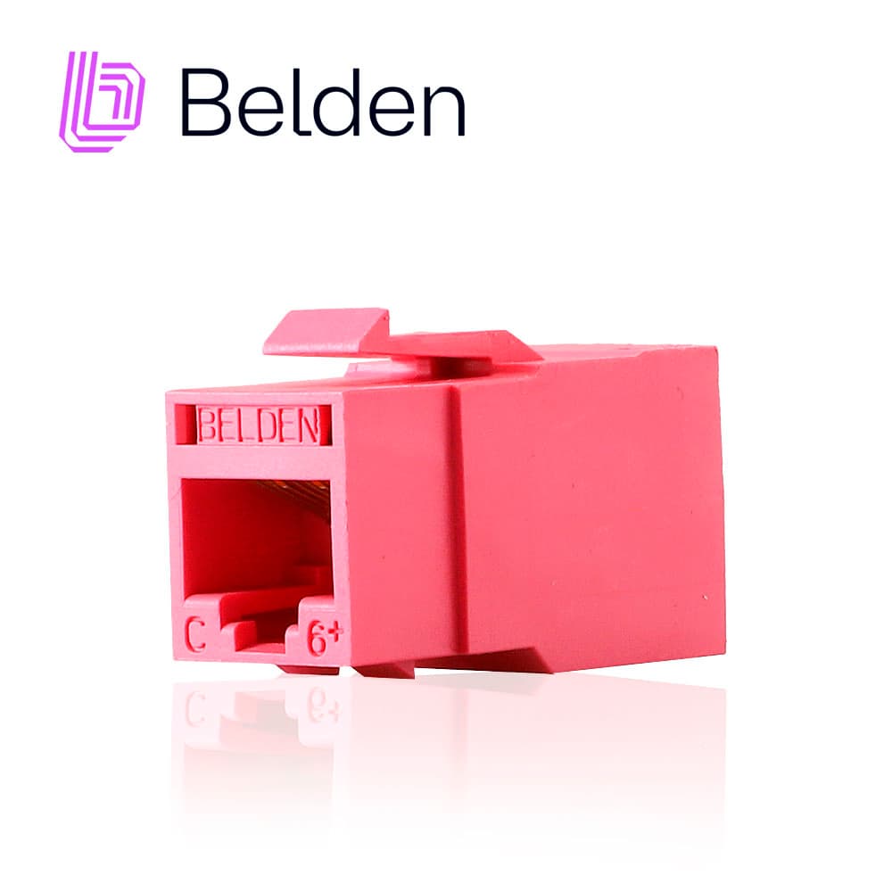 CONECTOR MODULAR JACK RJ45 CAT6 REVCONNECT BELDEN RV6MJKUTR-S1 ESTILO KEYCONNECT ROJO CLARO COMPATIBLE CON FACEPLATE AX102660,AX102655,AX102249 ESQUEMA DE CABLEADO T568A/B HERRAMIENTA COMPATIBLE RVUTT01 USO INTERIOR CALIBRE DEL CONDUCTOR 23-24 AWG - Miniatura 7