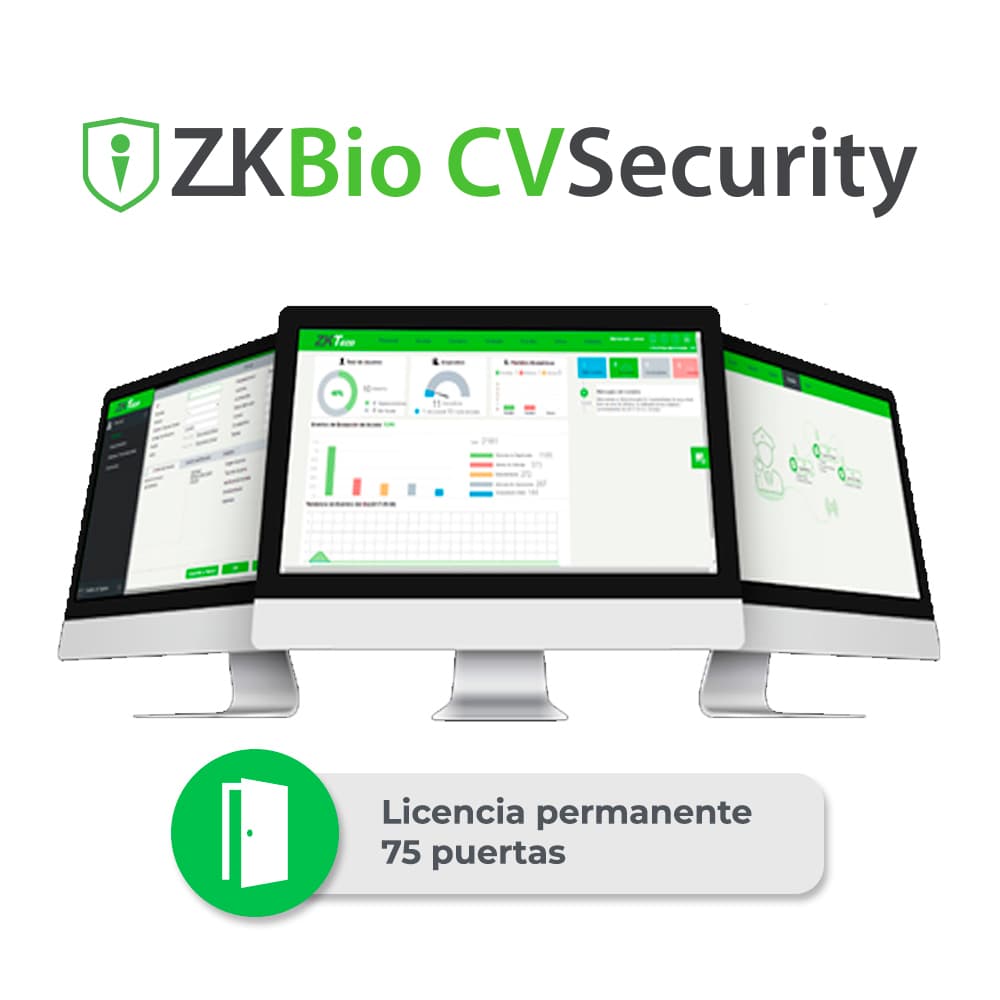 LICENCIA BIO CVSECURITY MODULO DE ACCESO ZKCV-AC-P75 PARA 75 PUERTAS PERMANENTE COMPATIBLE CON INBIOPRO, SPEEDFACE Y PROFACE - Miniatura 2