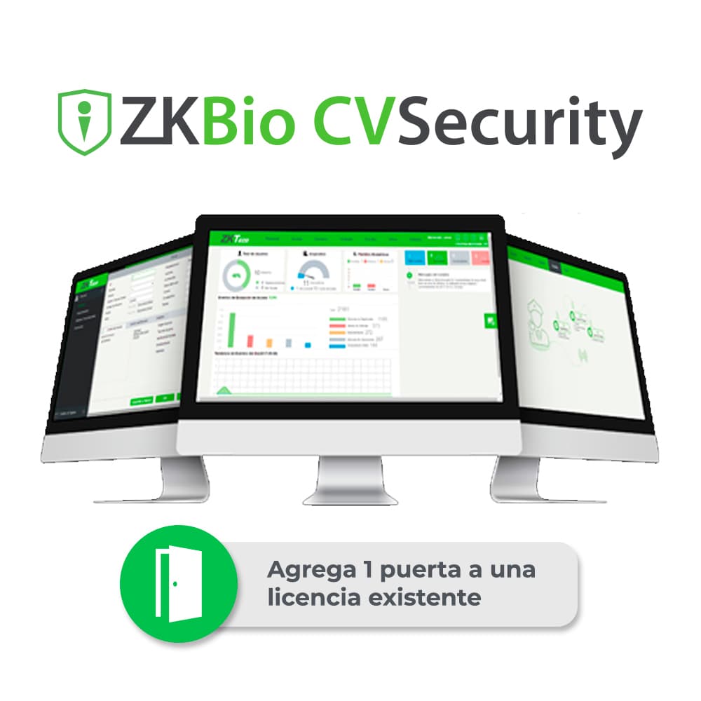 LICENCIA BIO CVSECURITY MODULO DE ACCESO ZKCV-AC-ADDON-S1 PERMITE AGREGAR 1 PUERTA A LICENCIA EXISTENTE PERMANENTE COMPATIBLE CON INBIOPRO, SPEEDFACE Y PROFACE. //APLICABLE A PARTIR DE 25 PUERTAS YA EXISTENTES// - Miniatura 2