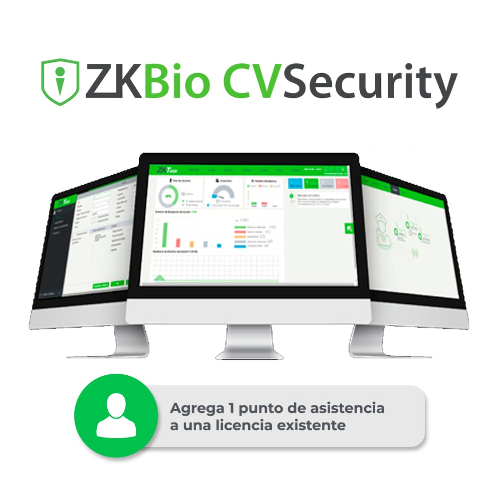 LICENCIA BIO CVSECURITY MODULO DE ASISTENCIA ZKTECO ZKCV-TA-ADDON-S1 PARA AGREGAR 1 PUNTO DE SISTENCIA A LICENCIA YA EXISTENTE COMPATIBLE CON G1,G3 - Miniatura 2