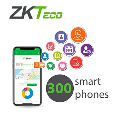 LICENCIA ZKTECO BIOTIME APP-P300 PARA ACTIVAR APP BIOTIME SOFTWARE DE ASISTENCIA EN 300 SMARTPHONES PERMANENTE - Miniatura 2