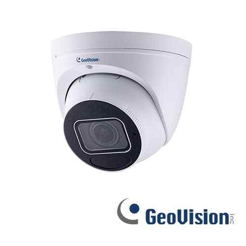 CAMARA  IP TURRET GEOVISION GV-EBD4813 / 4MP / H265 / LENTE MOTORIZADO 2.7 -14.5 MM / IK10 / IR 30M / ONVIF / ANALITICAS DEEP LEARNING / MICROFONO EMBEBIDO / RANURA PARA MICRO SD (TARJETA NO INCLUIDA) /  IP67 / CARCASA METALICA - Miniatura 2