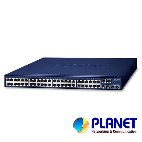 SWITCH PLANET STACKING SGS-5240-48T4X ADMINISTRABLE L2 + L3 RUTEO ESTATICO/ 48 PUERTOS RJ45 VELOCIDAD DE TRANSMISION 10/100/1000 MBPS + 4 SFP VELOCIDAD DE TRANSMISION 10 GBPS + 1 PUERTO RJ45 SERIAL/MONTAJE EN RACK/TEMPERATURA DE OPERACION 0-50 GRADOS - Miniatura 2