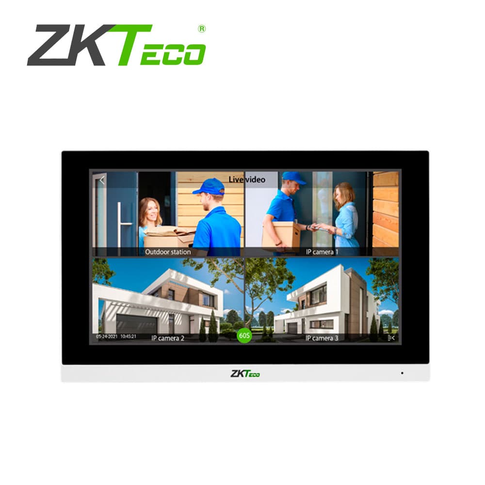 CC081ZKT02 MONITOR IP ZKTECO VT07-B01 / COMUNICA UNICAMENTE  CON SERIE SENSEFACE/ PANTALLA TACTIL DE 7 PULGADAS / COMUNICACION TCP/IP / ADMITE  CONEXION SIP CON EQUIPOS SENSEFACE  PARA FUNCION DE  VIDEOPORTERO/ SOPORTA  PROTOCOLO ONVIF - Miniatura 2