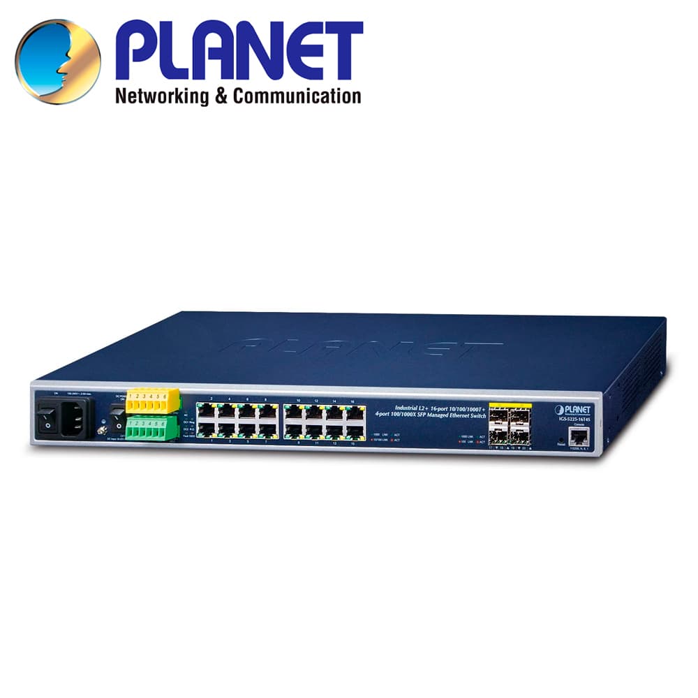 SWITCH INDUSTRIAL ADMINISTRABLE L3+ PLANET IGS-5225-8T2S2X / 8 PUERTOS RJ45 10/100/1,000MBPS / 2 PUERTOS SFP 100M/1/2.5GBPS / 2 PUERTO SFP+ 1/2.5/10GBPS / 1 PUERTO CONSOLA / 2 ENTRADAS/SALIDAS ALARMA DIGITAL / ANILLO ERPS / NMS / ROUTING ESTATICO / F - Miniatura 2