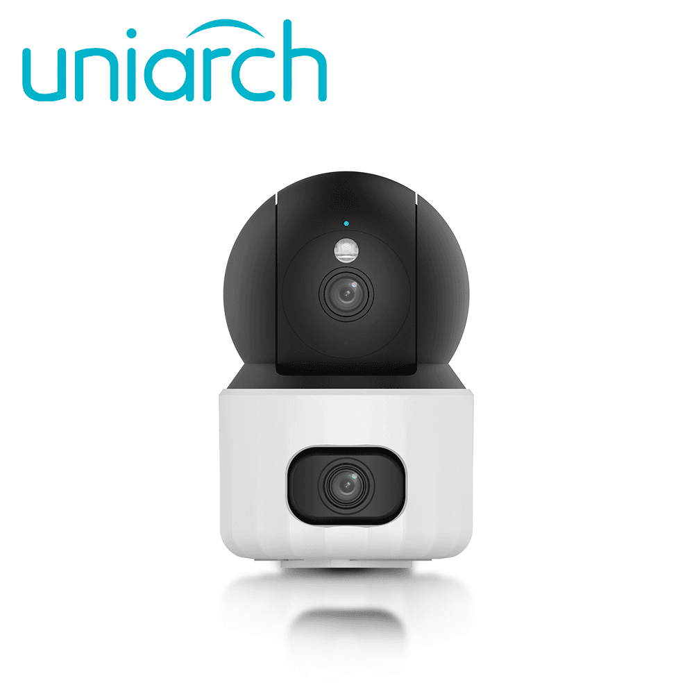 CAMARA IP DOBLE LENTE WIFI UNIARCH Uho-S3S-M33D / 3MP+3MP / LENTES 4MM / DWDR / IR10M / LUZ-CALIDA (DUAL-LIGHT) / MICROSD512GB / MICROFONO+ALTAVOZ-INTEGRADO / HUMAN-BODY-DETECTION / DETECCION-VEHICULO-MASCOTA-LLANTO / USB-C / INTERIOR / SERIE PANDA / - Miniatura 2