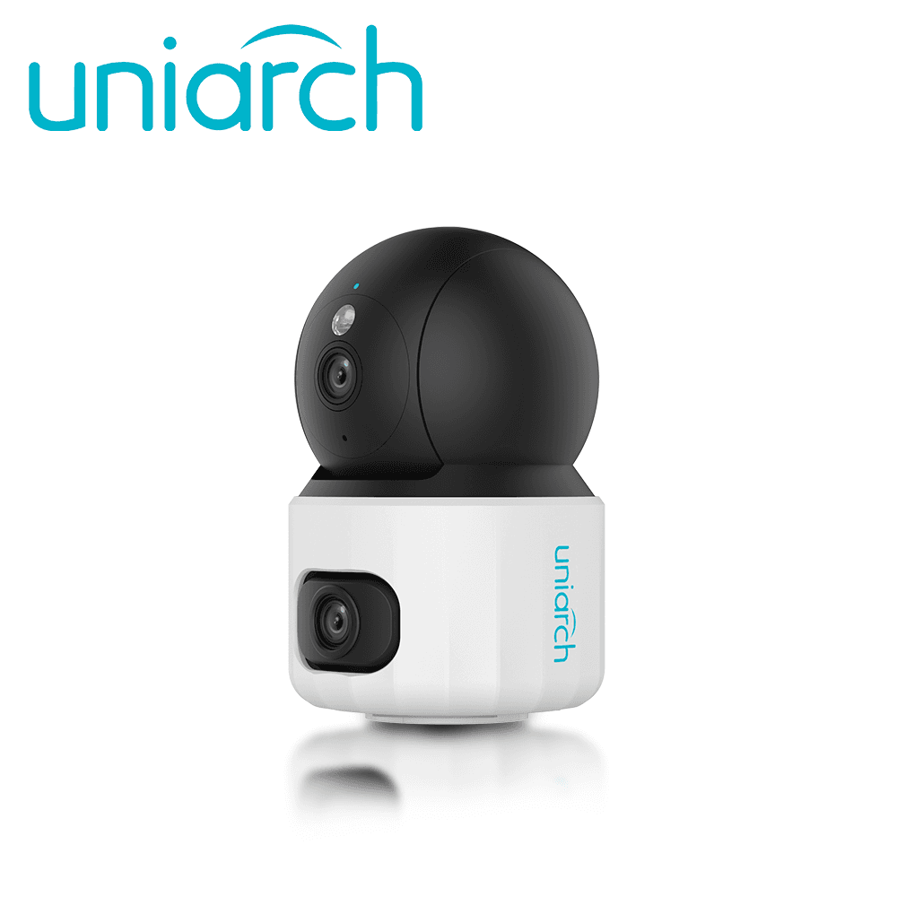 CAMARA IP DOBLE LENTE WIFI UNIARCH Uho-S3S-M33D / 3MP+3MP / LENTES 4MM / DWDR / IR10M / LUZ-CALIDA (DUAL-LIGHT) / MICROSD512GB / MICROFONO+ALTAVOZ-INTEGRADO / HUMAN-BODY-DETECTION / DETECCION-VEHICULO-MASCOTA-LLANTO / USB-C / INTERIOR / SERIE PANDA / - Miniatura 3