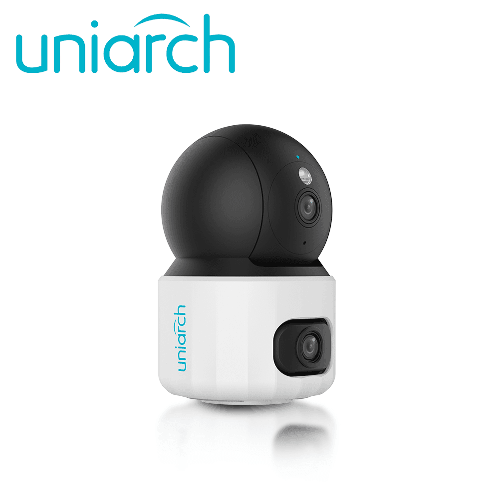 CAMARA IP DOBLE LENTE WIFI UNIARCH Uho-S3S-M33D / 3MP+3MP / LENTES 4MM / DWDR / IR10M / LUZ-CALIDA (DUAL-LIGHT) / MICROSD512GB / MICROFONO+ALTAVOZ-INTEGRADO / HUMAN-BODY-DETECTION / DETECCION-VEHICULO-MASCOTA-LLANTO / USB-C / INTERIOR / SERIE PANDA / - Miniatura 4