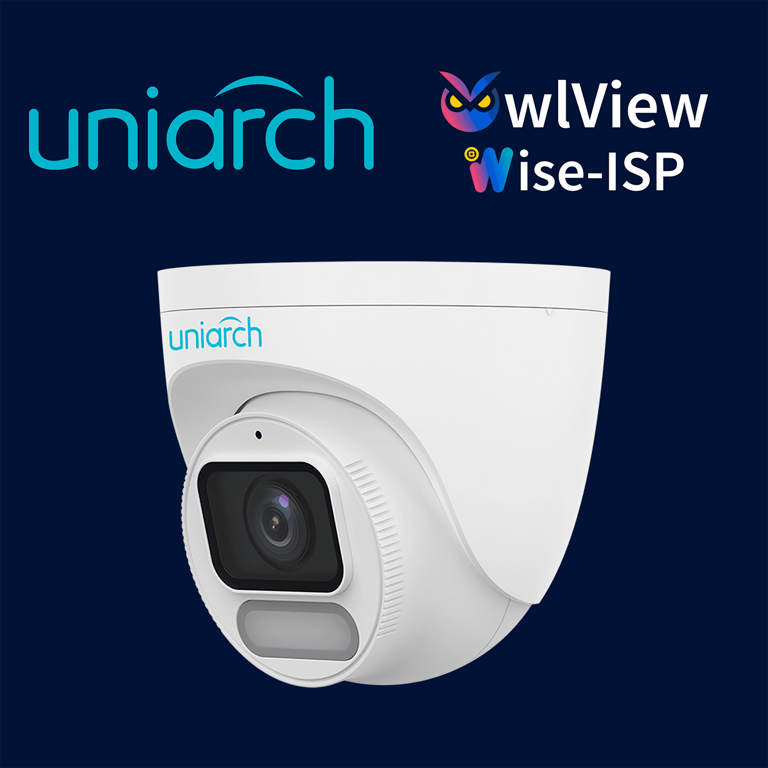 CAMARA IP TURRET OWLVIEW UNIARCH IPC-T242-ADF28K-WP / 2MP / LENTE 2.8MM / WDR120DB / LUZ-BLANCA+LUZ-CALIDA30M / MICROSD512GB / MICROFONO-INTEGRADO / ULTRA-MOTION-DETECTION / POE-AF / ONVIF / 3-AXIS / IP67 / METAL+PLASTICO / ULTRA265 / SERIE HALO / MO - Miniatura 3