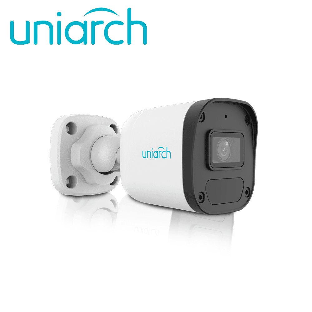 CAMARA IP BULLET UNIARCH IPC-B134-AF28-ECO  / 4MP / LENTE-2.8MM / DWDR / MICROFONO-INTEGRADO / HUMA-BODY-DETECTION 2.0 / IR30M / ONVIF / ULTRA265 / POE / 3AXIS / IP67 /  - Miniatura 2
