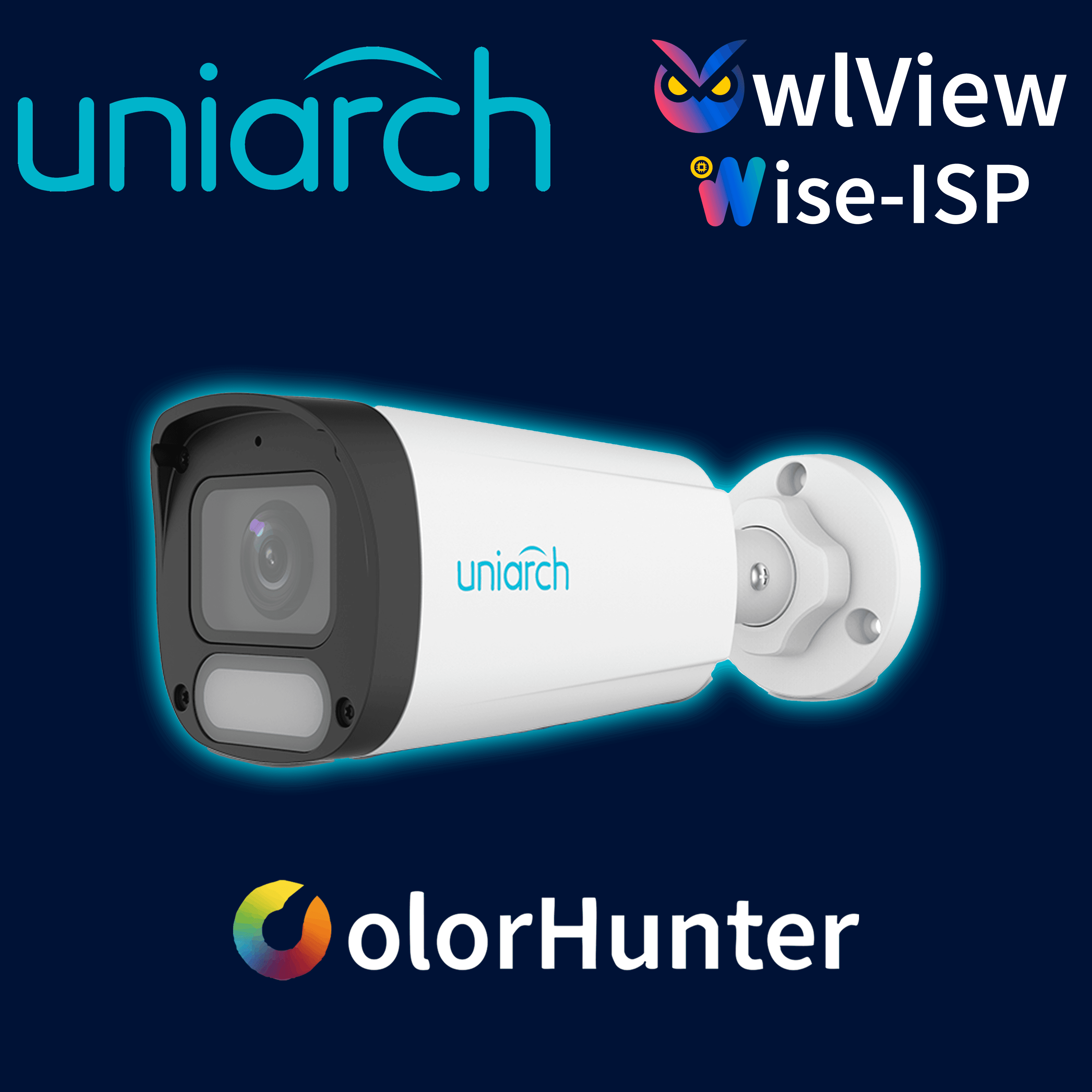 CAMARA IP BULLET OWLVIEW UNIARCH IPC-B242-ADF28K-WP / 2MP / LENTE 2.8MM / TRUE-WDR120DB / LUZ-CALIDA30M-LUZ-BLANCA30M / MICROSD512GB / MICROFONO-INTEGRADO / ULTRA-MOTION-DETECTION / POE-AF / ONVIF / NDAA / 3-AXIS / IP67 / GRAFENO+PLASTICO / ULTRA265  - Miniatura 7