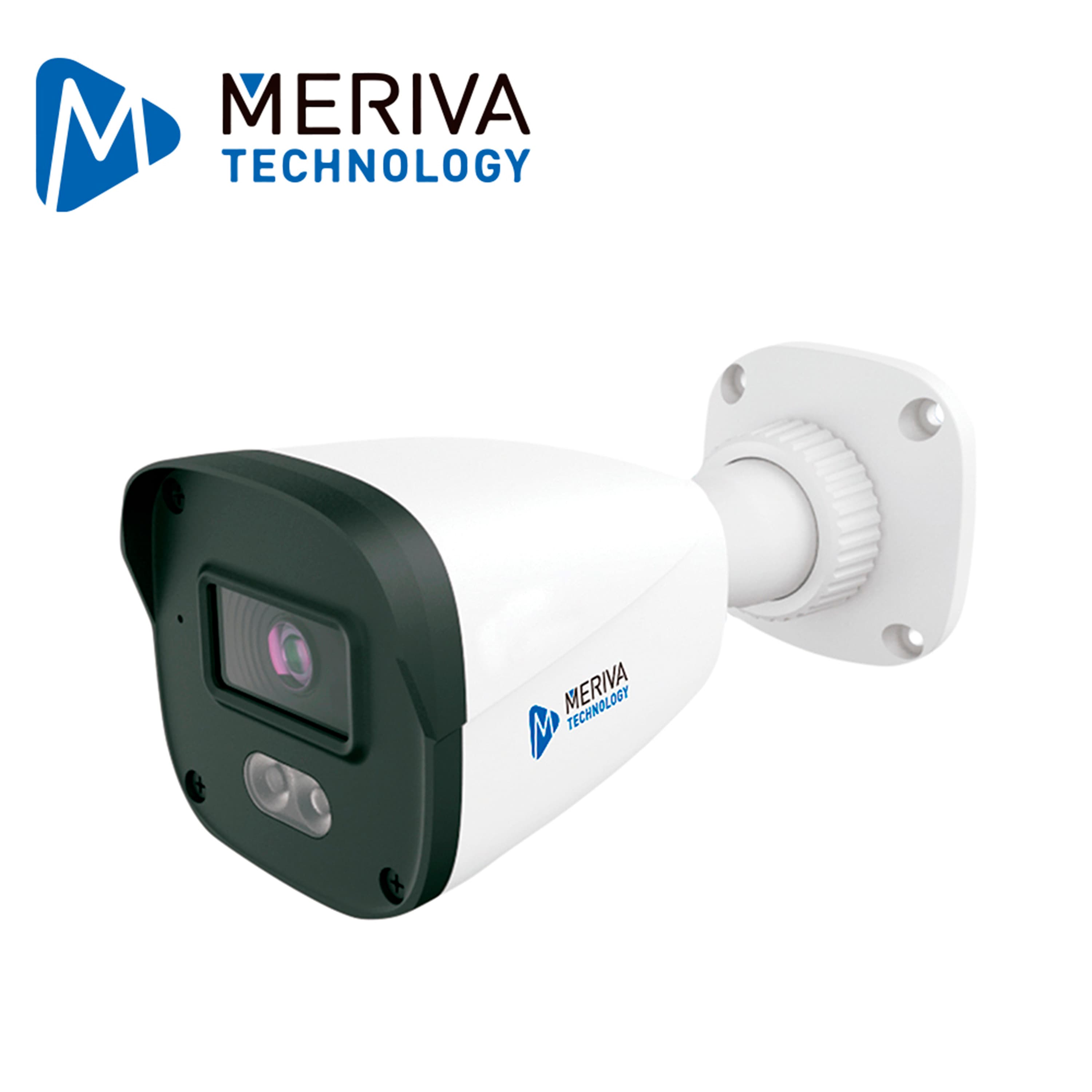 CAMARA IP BULLET MERIVA TECHNOLOGY MOB-404D / 4 MP / H.265+ / 2.8MM / ILUMINACION DUAL (20 - 30 M IR /  10 - 20 M LUZ BLANCA) / IP67 / METAL-PLASTICA/ SOLO POE / MICROFONO INTEGRADO / MIA 2.0 / ONVIF / VIDEO ESTRUCTURADO INTRUSION - CRUCE DE LINEA - Miniatura 2