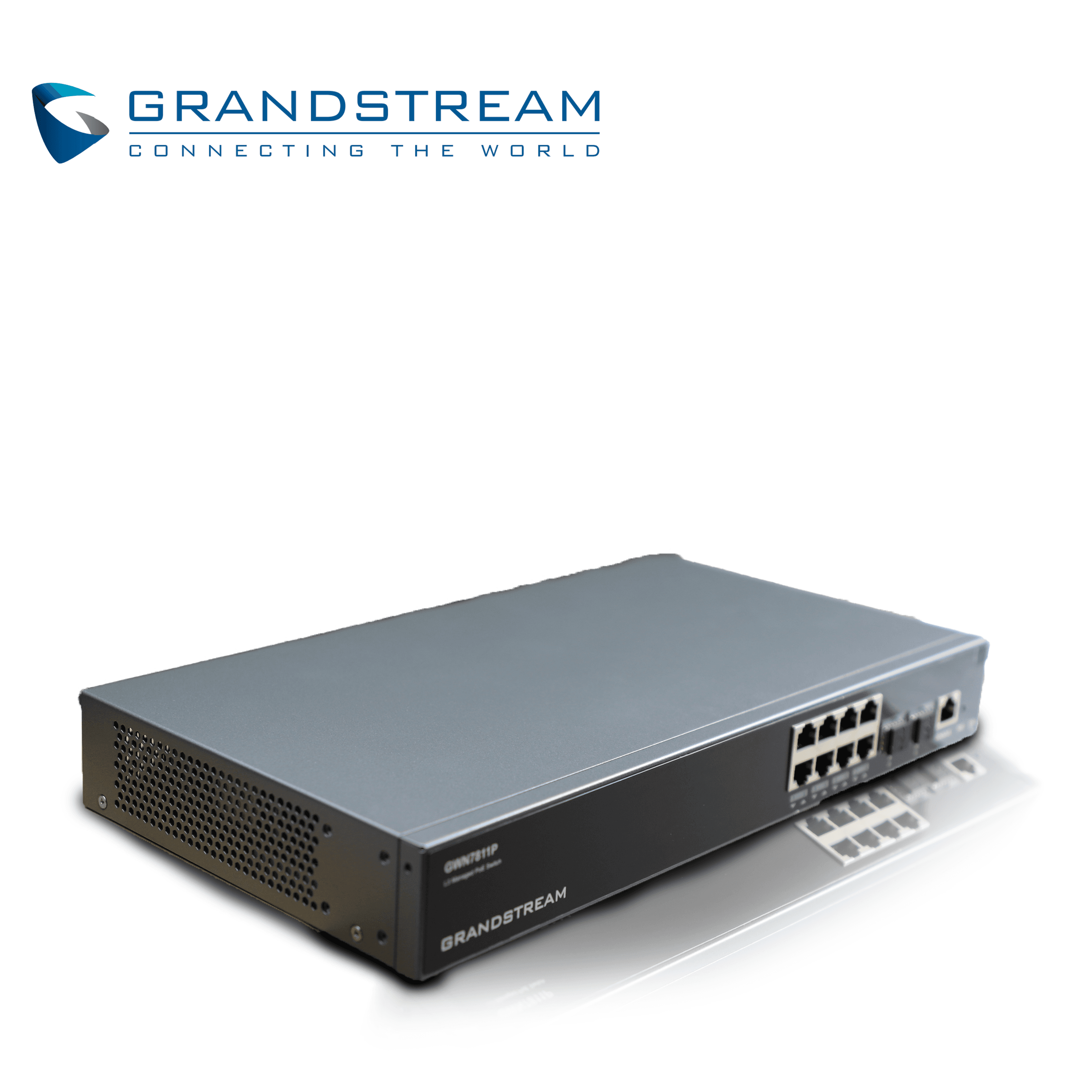 SWITCH ADMINISTRABLE POE+ CAPA 3 GRANDSTREAM GWN7811P / 8 PUERTOS 10/100/1,000MBPS / 8 PUERTOS POE+ AF/AT / 2 PUERTOS SFP+ 10GIGABIT / ROUNTING OSPFV3/BGP / QOS / VLAN / RADIUS/TACACS+ / ADMINISTRACION GWN CLOUD / MONTAJE ESCRITORIO/RACK / METALICO - Miniatura 3