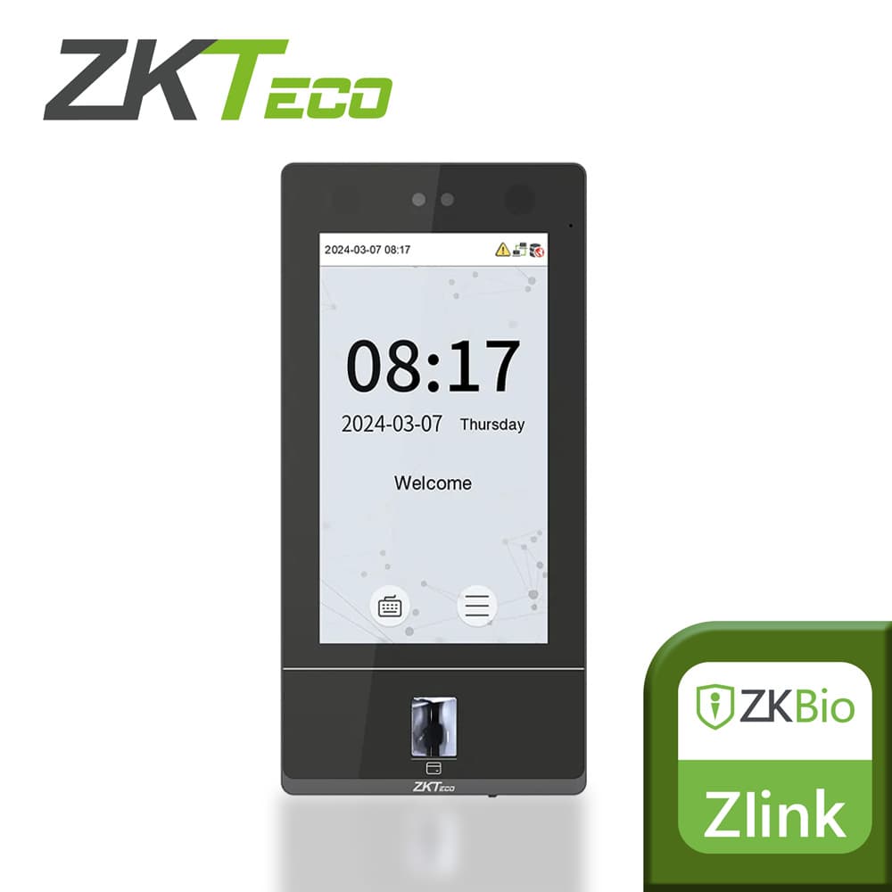 CONTROL DE  ACCESO Y ASISTENCIA  ZKTECO SENSEFACE 7A MULTIBIOMETRICO / 10,000 ROSTROS / 10,000 HUELLAS / 50,000 TARJETAS DE 125KHZ / WIFI 2.4GHZ / TCP/IP / PANTALLA TACTIL DE 7 PULGADAS / PROTECCION IP65 / SOFTWARE COMPATIBLE  ZLINK / ZKBIO CVSECURIT - Miniatura 4