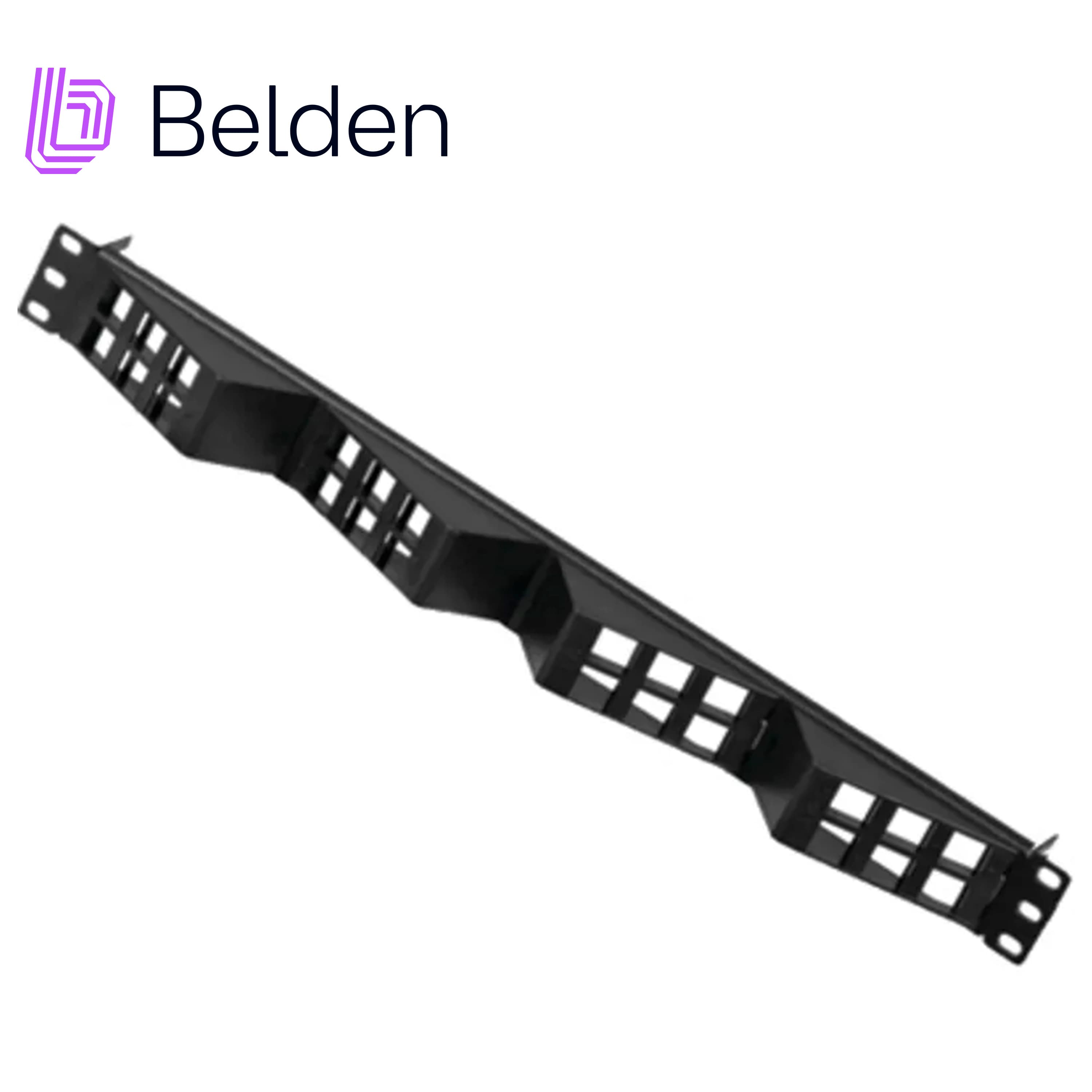 PATCH PANEL KEYCONNECT CAT6/CAT6A BELDEN AX103248 / NEGRO / 24 PUERTOS / 1UR / ANGLEFLEX/VACIO / PIEZA - Miniatura 4