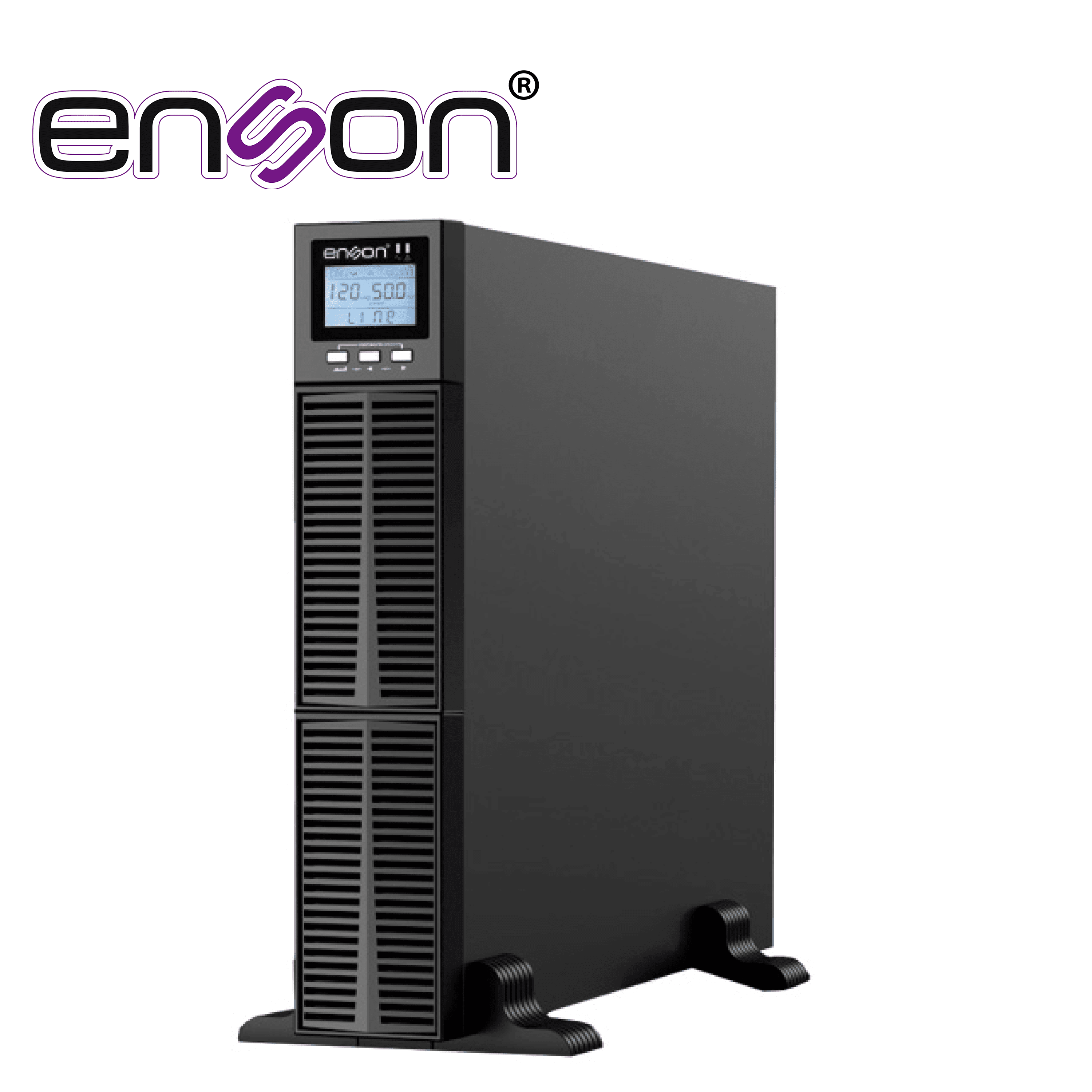UPS ENSON ENS-OL2000RT / 2000VA-2000W / TOPOLOGIA ON-LINE DOBLE CONVERSION / FACTOR DE POTENCIA 1.0 / PANTALLA LCD / VOLTAJE DE ENTRADA-SALIDA 100V - 110V - 120V - 127V - Miniatura 2