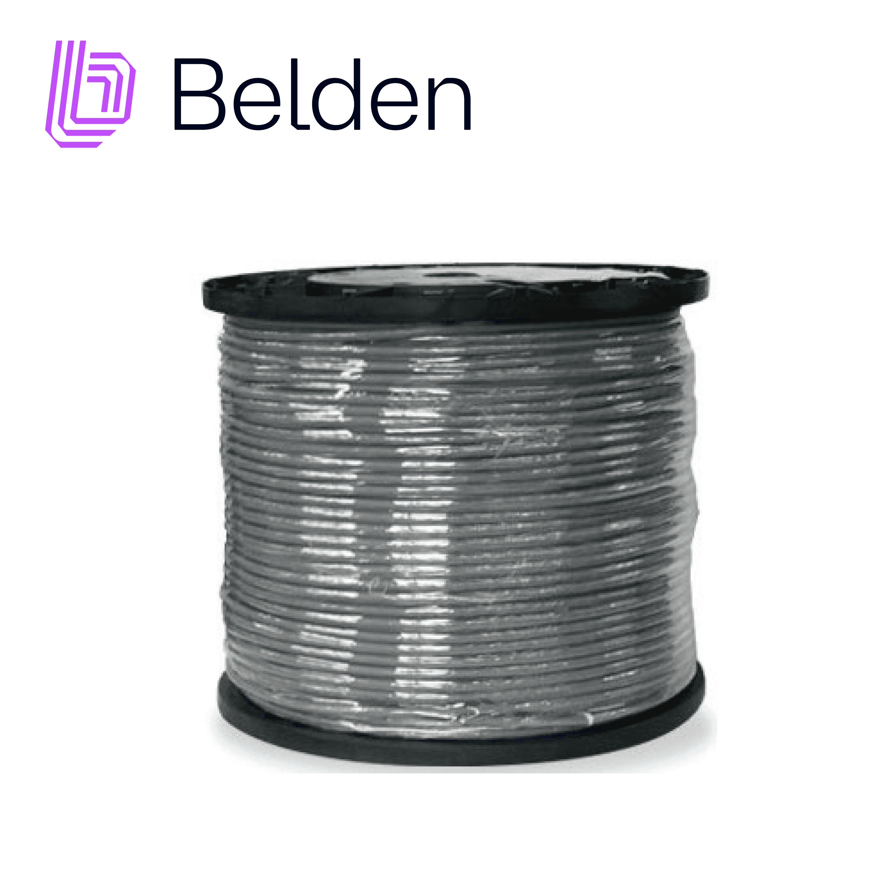 CABLE DE SEGURIDAD Y SONIDO BELDEN 5501FE 0081000 / INTERIOR / GRIS / 3 CONDUCTORES / 22 AWG / FORRO PVC / CMR / BLINDADO / BOBINA / 1,000 PIES 305 METROS - Miniatura 2
