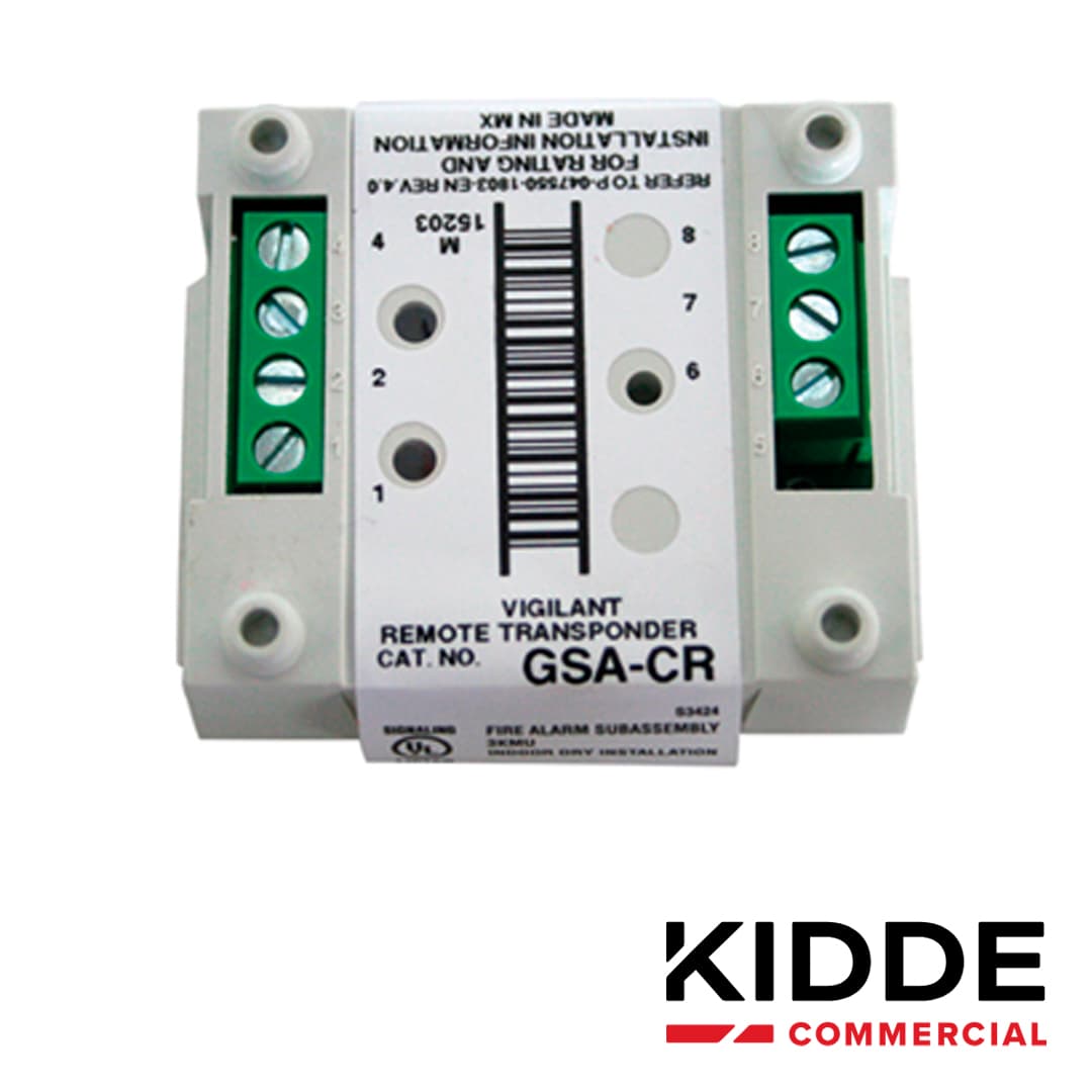 MODULO RELEVADOR VIGILANT GSA-CR CON DIRECCION ELECTRONICA (SIN SWITCHES) CONTACTOS DE SALIDA NORMALMENTE ABIERTO Y NORMALMENTE CERRADO, SE INTEGRA POR MEDIO DE LOS LAZOS DE COMUNICACION SLC A LOS PANELES VS1 Y VS4 DE KIDDE, LISTADO UL, ULC, CSFM, ME - Miniatura 3