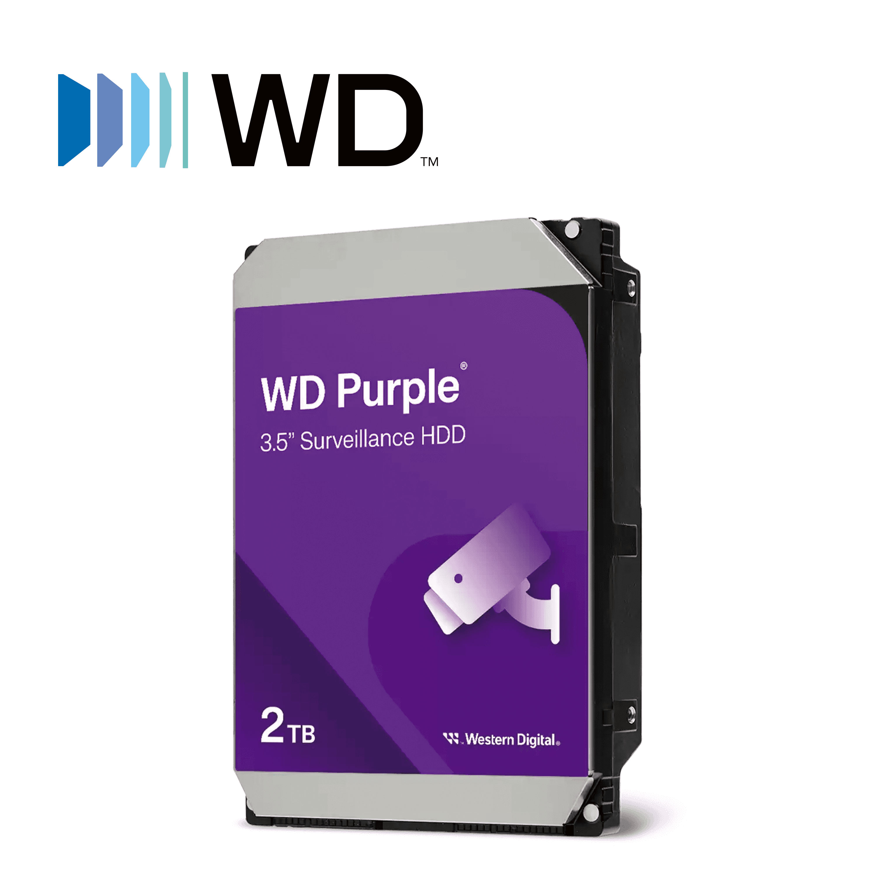 DISCO DURO DD 2TB SATA WD PURPLE WD23PURZ OPTIMIZADO PARA VIDEOVIGILANCIA COMPATIBLE CON DVRS Y NVRS DE CUALQUIER MARCA - Miniatura 4