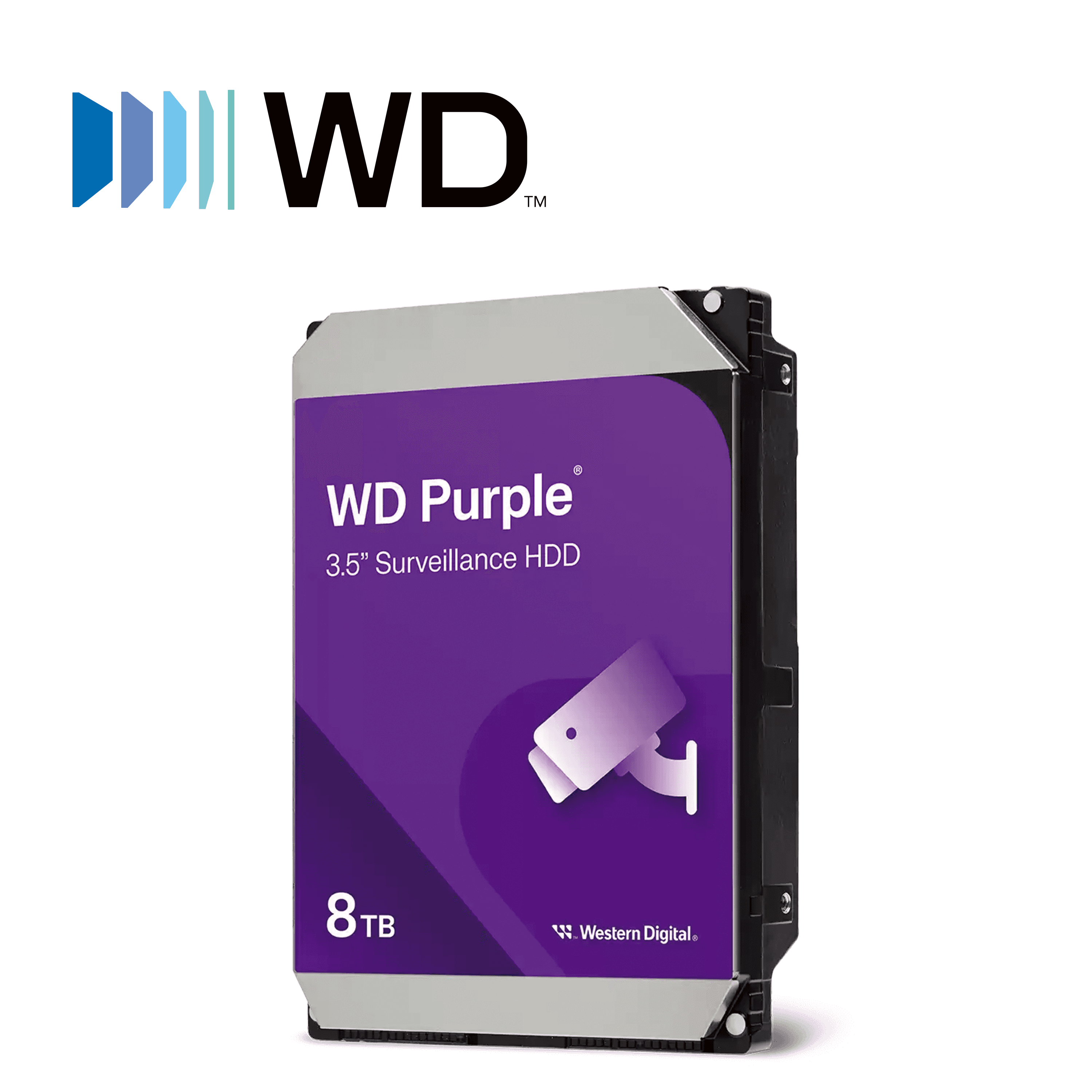 DISCO DURO DD 8TB SATA WD PURPLE WD85PURZ SATA 3.5 5640 RPM 256MB CACHE OPTIMIZADO PARA VIDEOVIGILANCICOMPATIBLE CON DVR Y NVR DE CUALQUIER MARCA - Miniatura 3