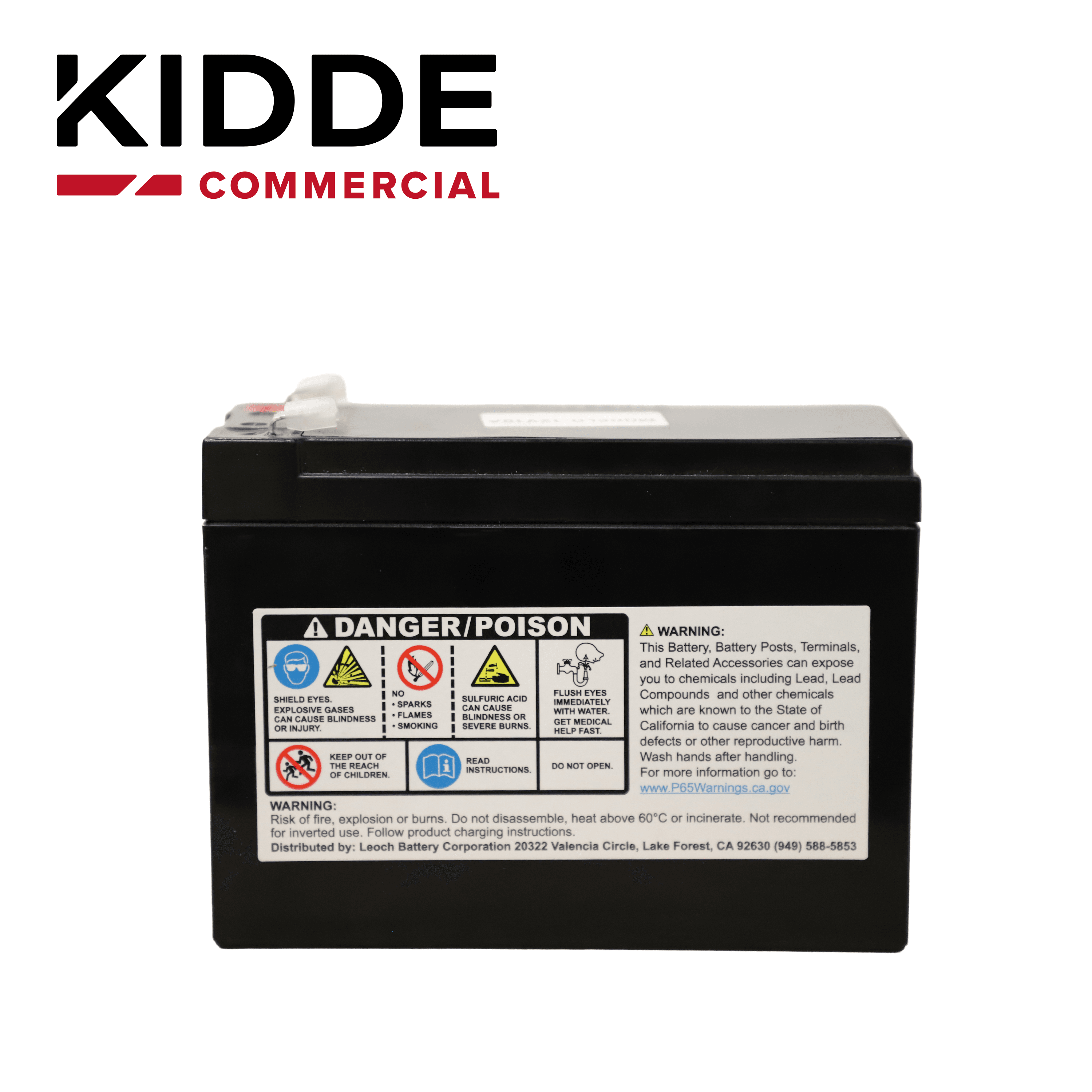 BATERIA DE RESPALDO 12V10A DE ALTA DENSIDAD ENERGETICA Y BAJO MANTENIMIENTO 12V 11AH VIGILANT IDEAL PARA LOS PANELES VS1 VS4 Y LA FUENTE BPS6A - Miniatura 6