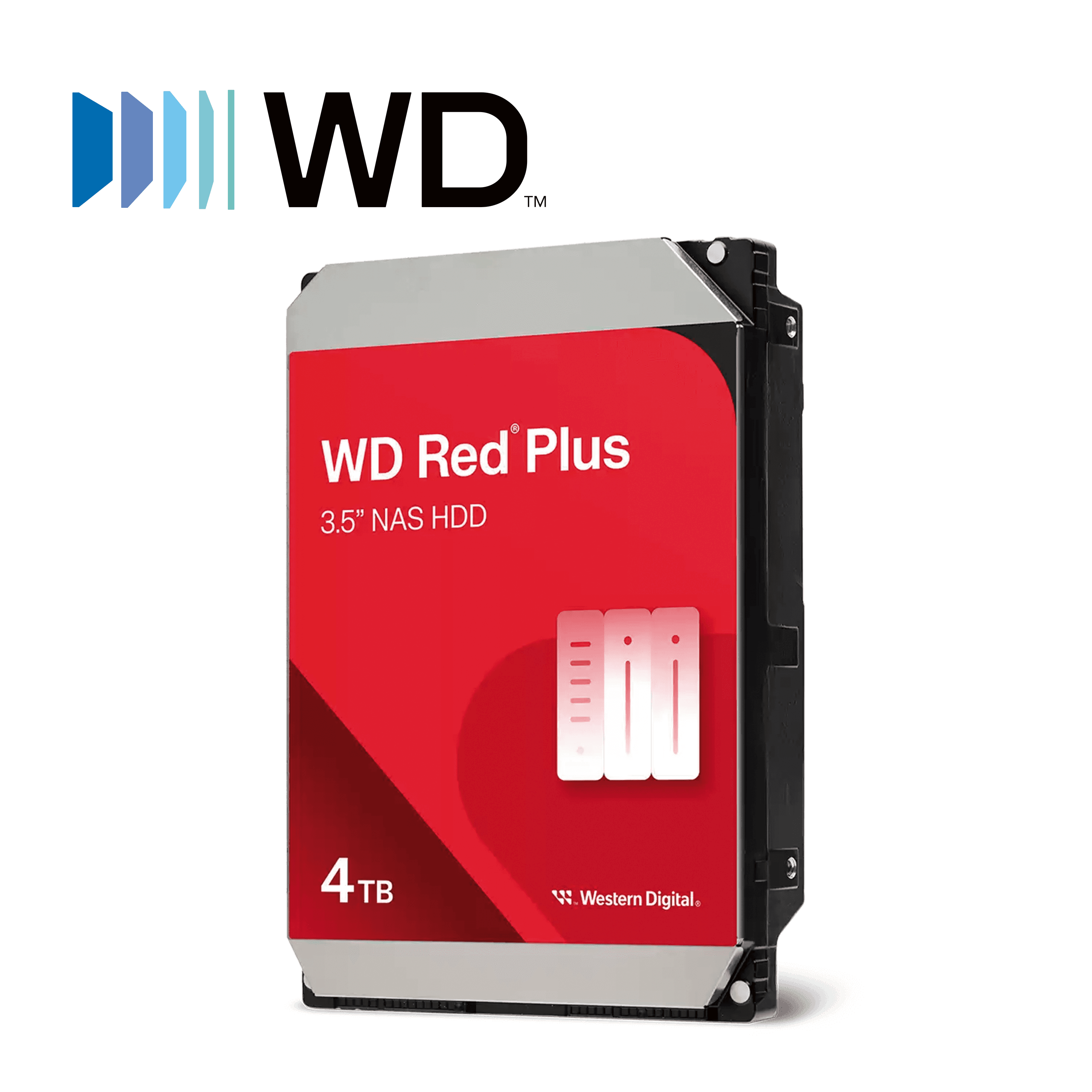 DD DISCO DURO 4TB SATA WD RED PLUS WD40EFZZ / 24/7 ESPECIAL PARA NAS / NASWARE / CMR / CACHE 128MB / 5400 RPM / HASTA 180MB/S / CARGA 180TB / AÑO / GARANTIA 3 AÑOS. - Miniatura 2