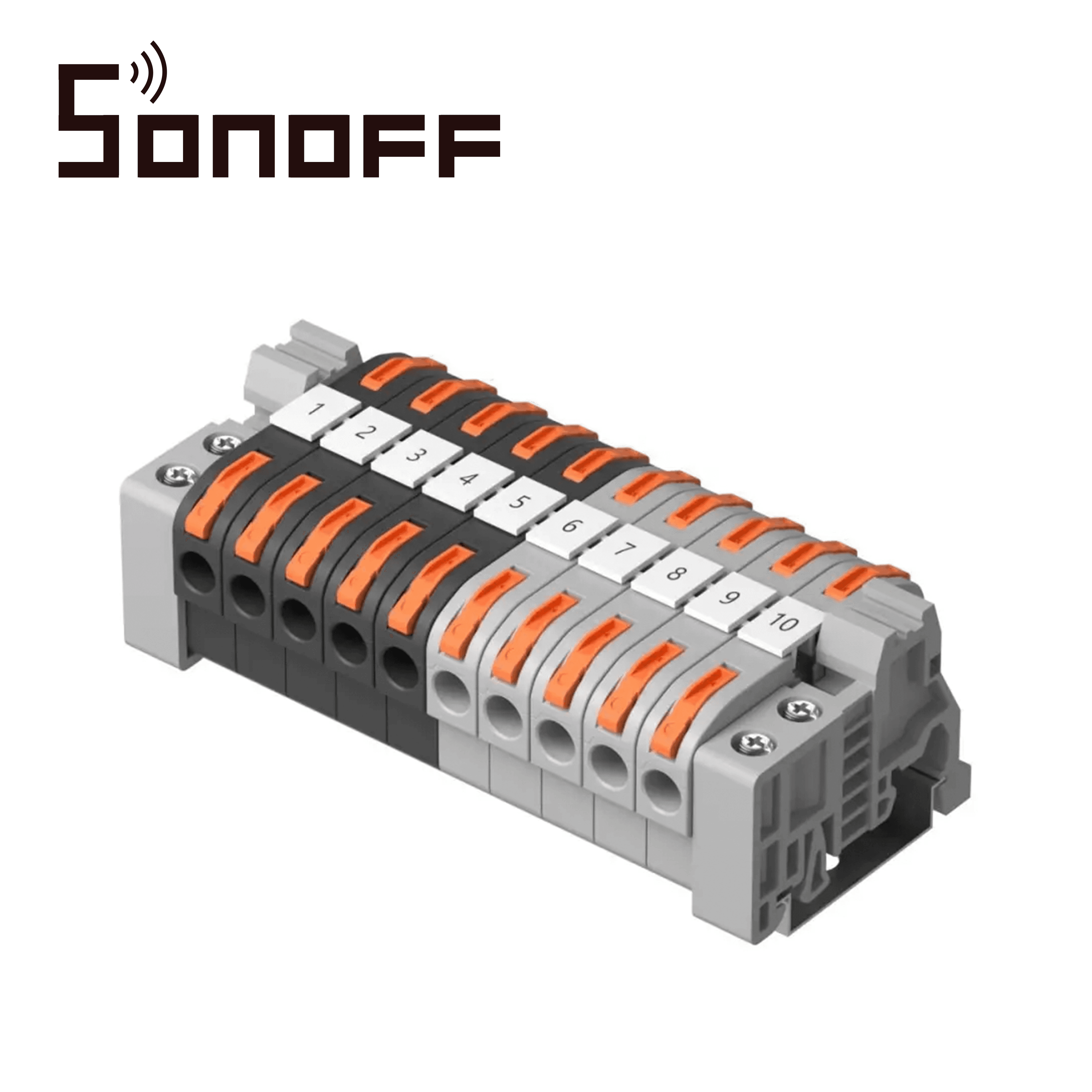CONECTORES DE EMPALME RAPIDO  Y MONTAJE EN RIEL DIN SONOFF 211 / JUEGO DE 20 CONECTORES RAPIDS/ COMPATIBLES CON CABLES AWG20-12 / FACIL Y RAPIDA CONECCION/ MONTABLES EN RIEL DIN / SOPORTA HASTA  32AMP - Miniatura 2