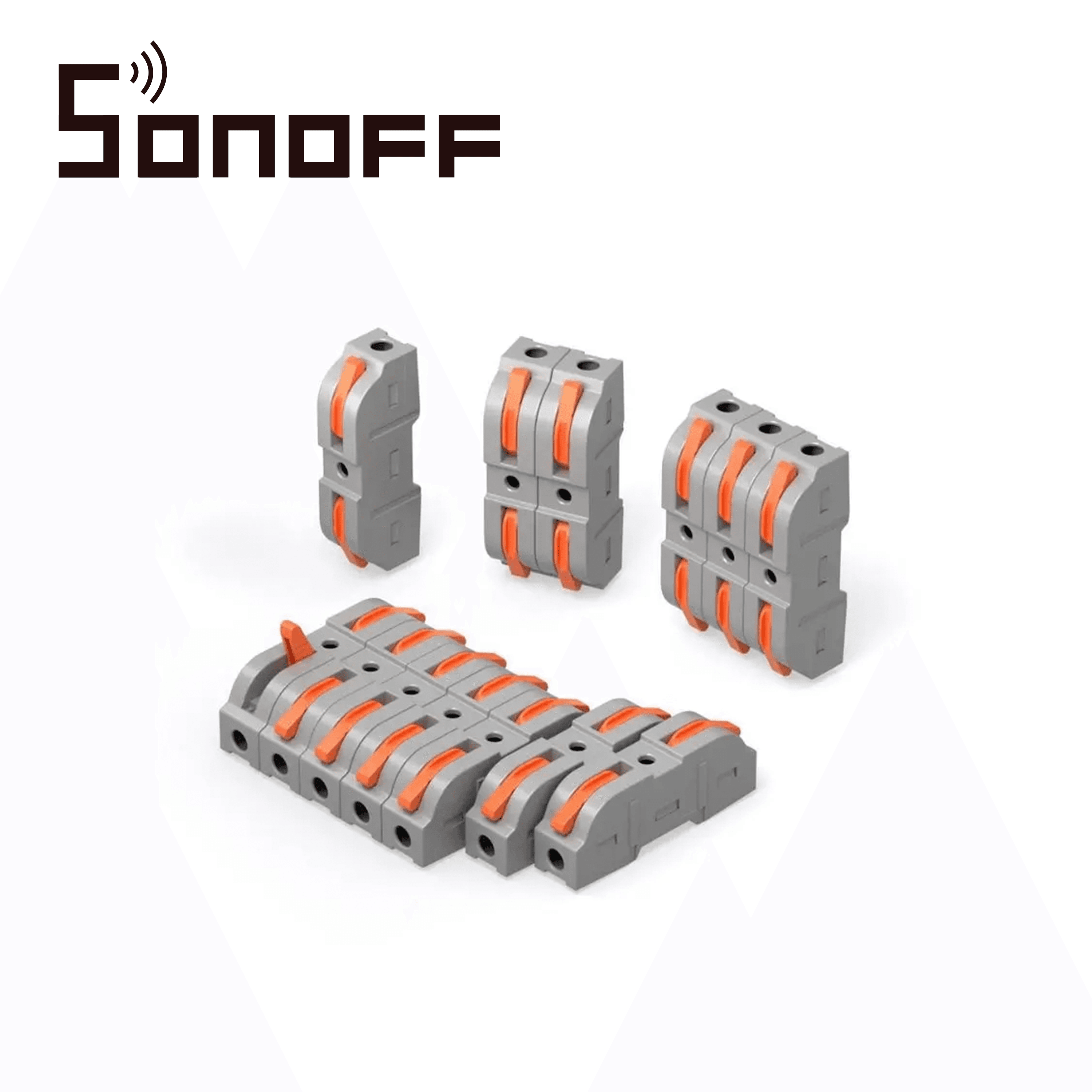 CONECTORES DE EMPALME  RAPIDO SONOFF D1-1 / JUEGO  DE  34 CONECTORES  RAPIDOS  / COMPATIBLE  CON  CABLES  AWG20-12 / FACIL Y RAPIDA  CONECCION / AGRUPABLES/ SOPORTA HASTA 32AMP - Miniatura 2