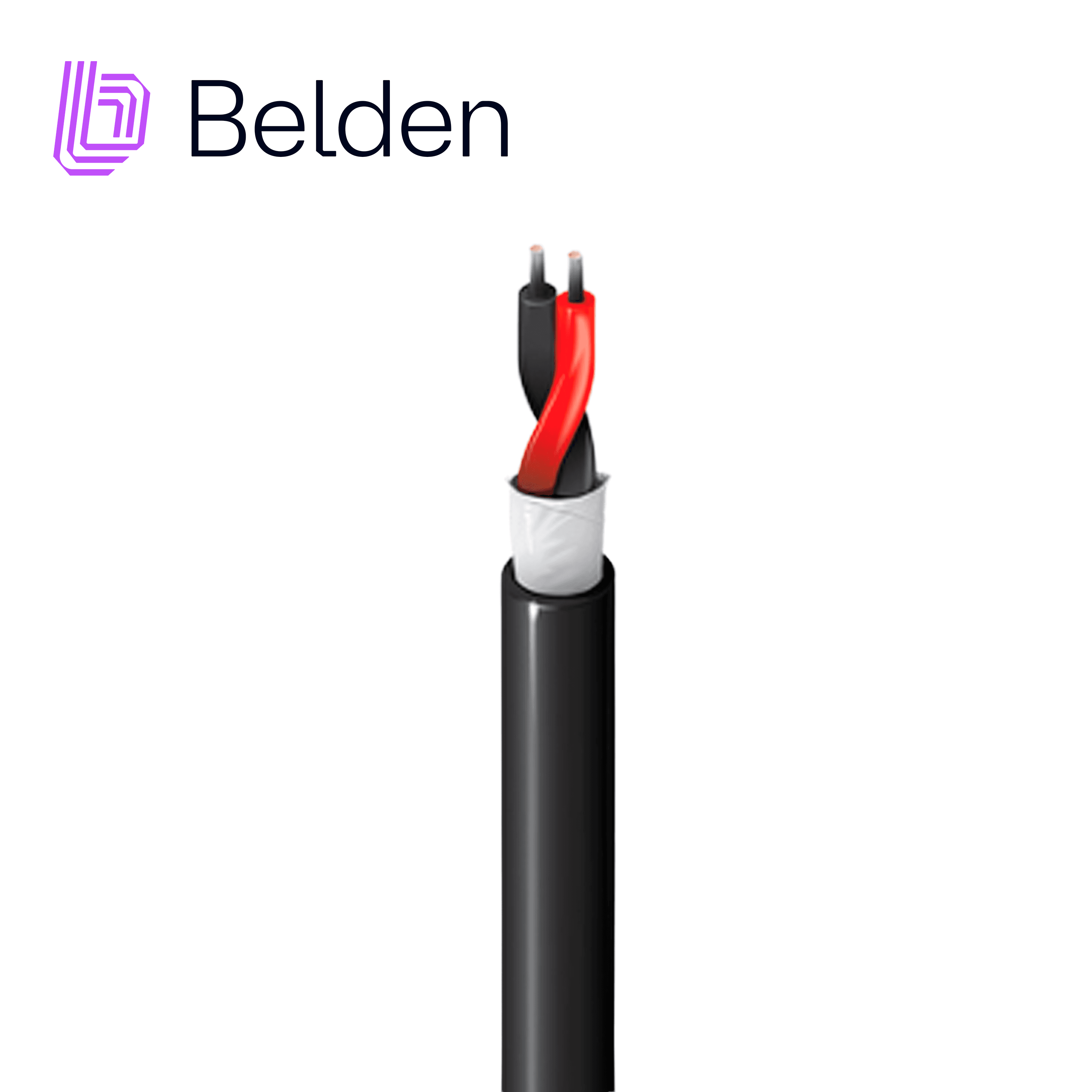 CABLE DE SEGURIDAD Y SONIDO BELDEN 5500U1 0101000 / INTERIOR / NEGRO / 2 CONDUCTORES / 22 AWG / MULTIFILAR / FORRO PVC / CM / WATERBLOCKING / BOBINA / 1,000 PIES 305 METROS - Miniatura 2