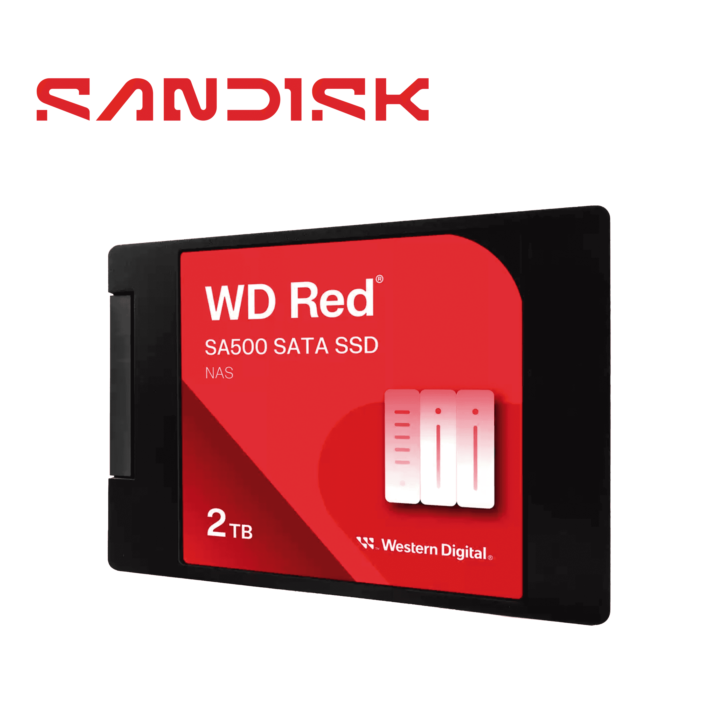 SSD WESTERN DIGITAL SERIE RED WDS200T2R0A 2 TB SATA III FF 2.5 PULGADAS TBW 1300 - Miniatura 3