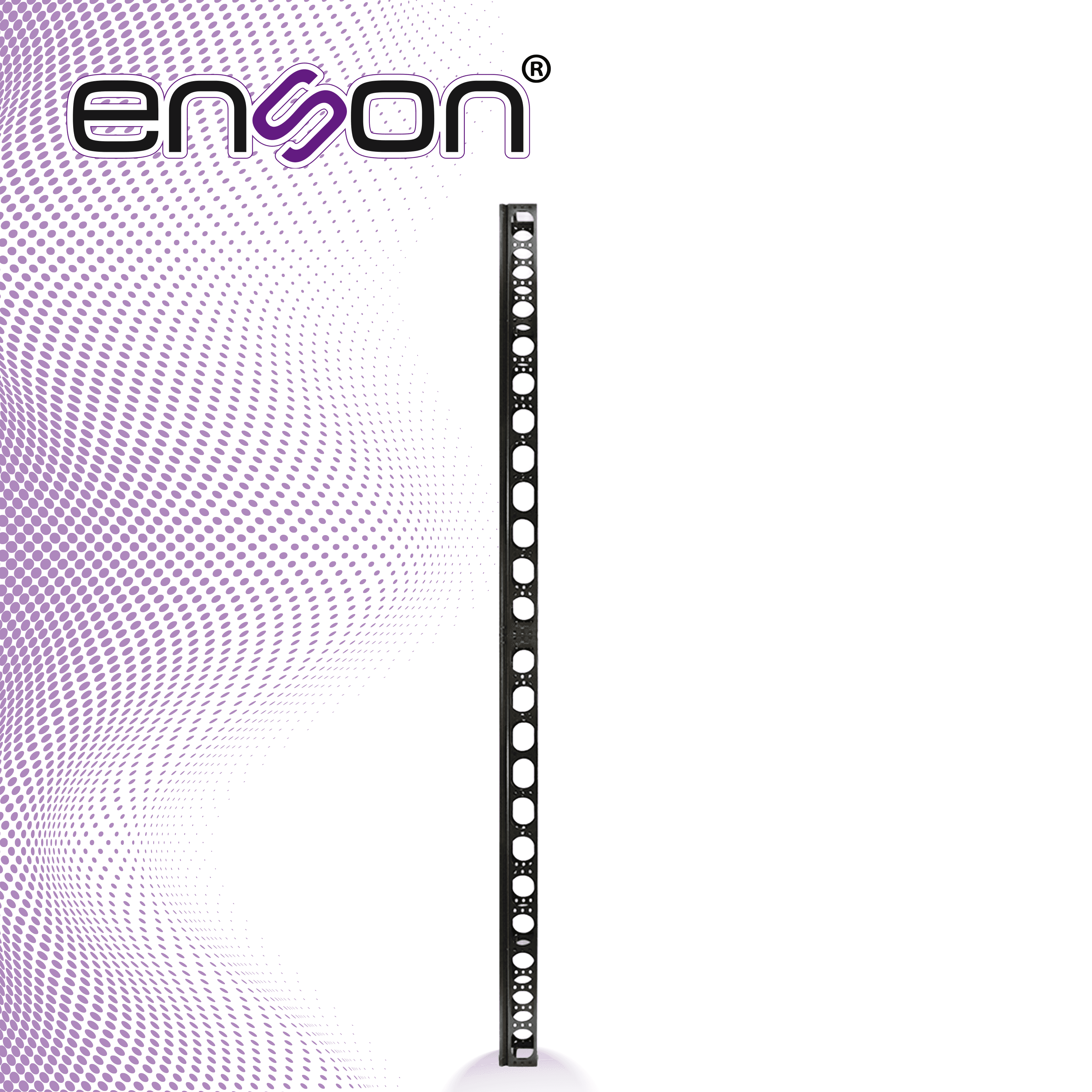 ORGANIZADOR VERTICAL ENSON ENS-VM25U PARA RACK DE 25UR CON VENTANAS DE ACCESO DE CABLEADO FABRICADO EN METAL TAPA REMOVIBLE PARA MEJOR ACCESO - Miniatura 7