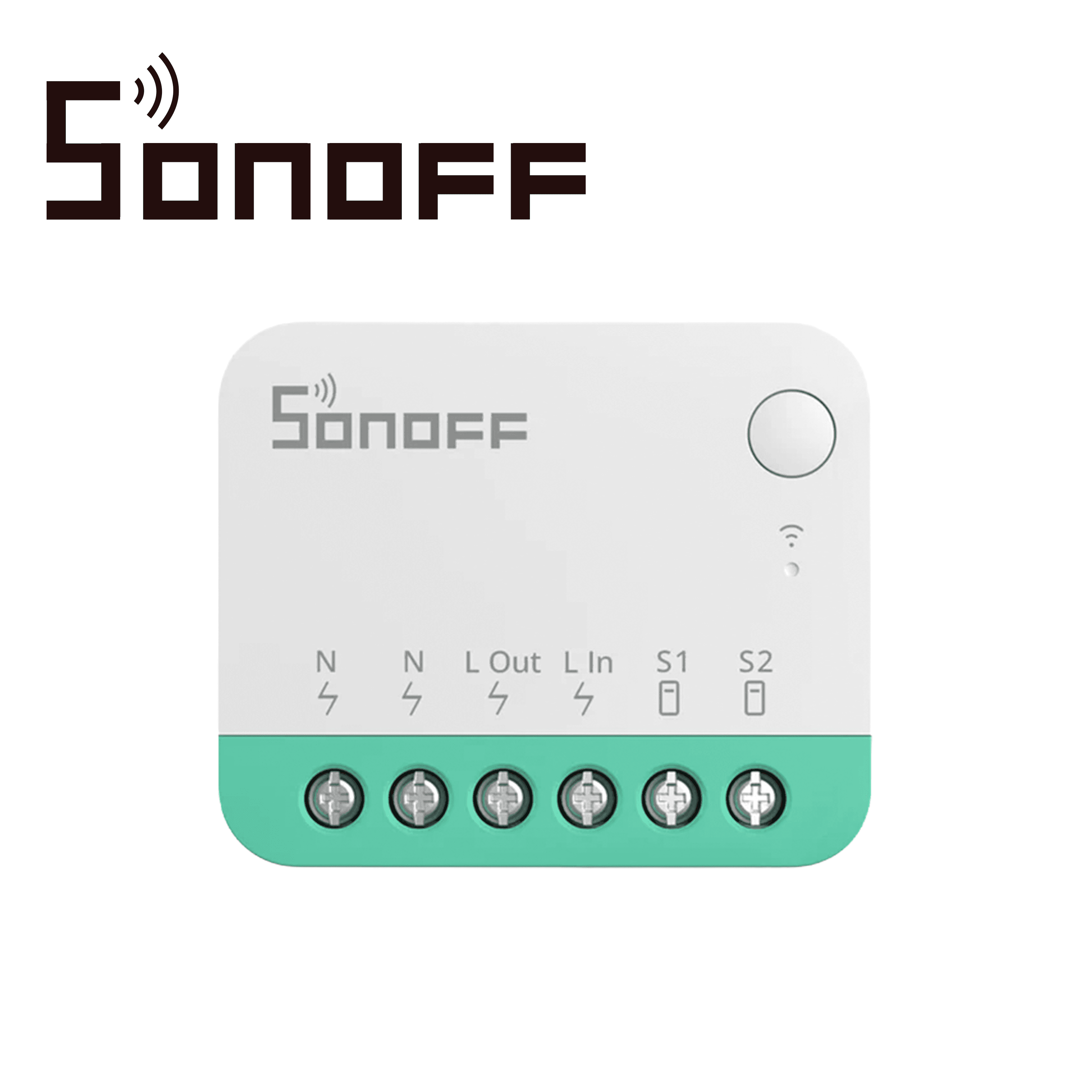 MINI INTERRUPTOR INWALL  ON/OFF SONOFF MINIR4M /  WIFI 2.4GHZ/ MATTER / CONTROLA  UN APAGADOR / SOLUCION DE SMART HOME / COMPATIBLE  CON GOOGLE HOME / ALEXA / APPLE HOME /CORRIENTE  MAXIMA  10 AMP - Miniatura 2