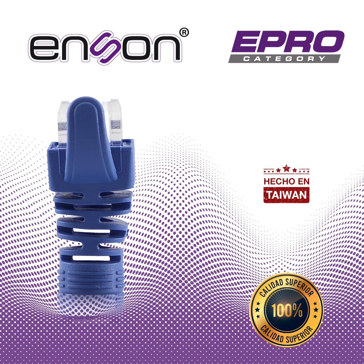 BOTA PARA CABLE UTP ENSON EPRO-BOOT-BL COLOR AZUL IDEAL PARA EL TERMINADO Y CUIDADO DEL REMATADO, COMPATIBLE CON CAT5E/6/6A Y CON PLUGS ENSON EPRO-PLUG - Miniatura 6