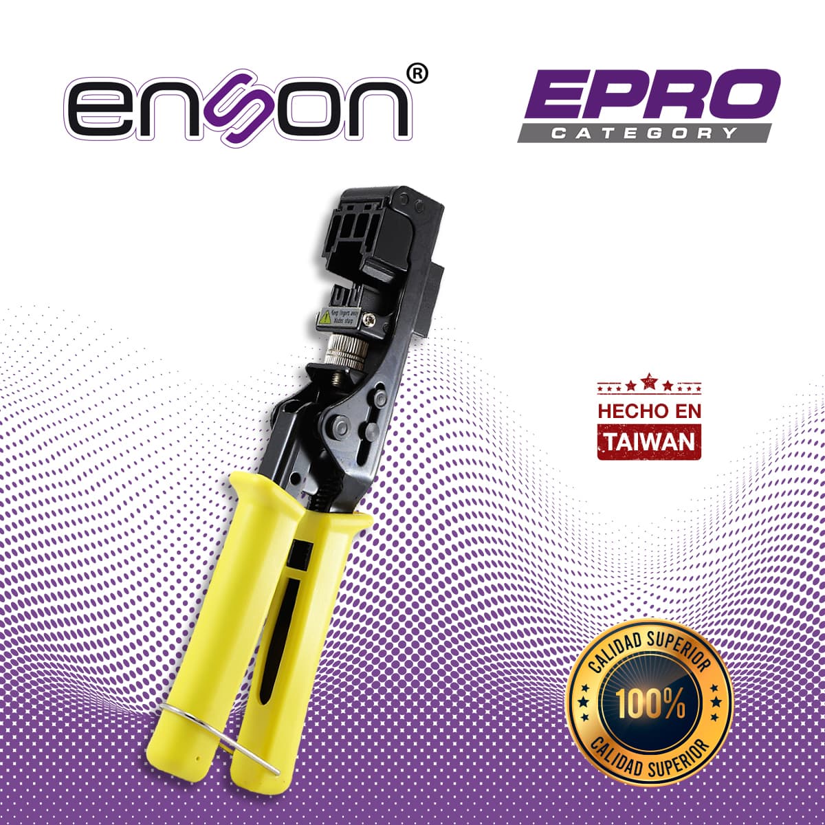 PINZA REMATADORA ENSON EPRO-JACKTOOL SERIE EPRO, DISEÑADA PARA EL REMATADO CON JACK FACIL PONCHADO SERIE EPRO, PONCHA JACKS RJ45, CUENTA CON GUILLOTINA QUE CORTA EL EXCESO DE CABLE UTP, LO CUAL AGILIZA Y AHORRA TIEMPO EN PROYECTOS - Miniatura 5