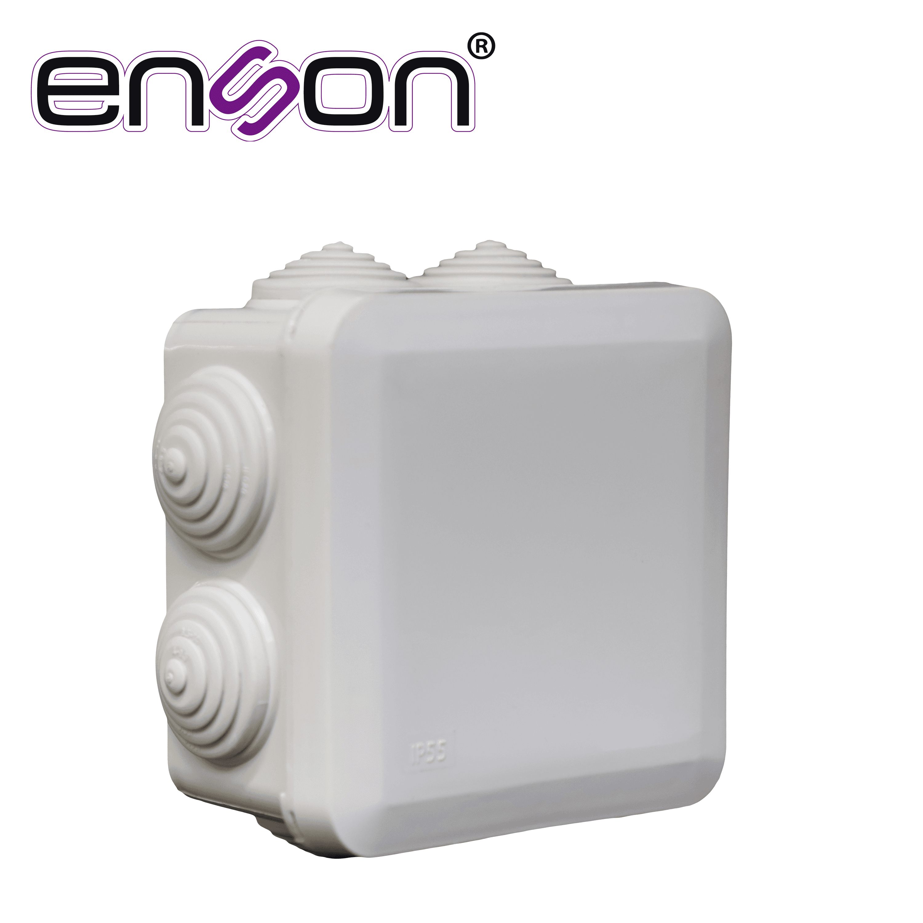 CAJA PLASTICA ENSON ENS-PCB0909 FABRICADA EN PLASTICO ABS GRIS / DIMENSIONES 89 × 89 × 50 MM / GRADO DE PROTECCION IP55 / TAPA A PRESION SIN TORNILLOS / DISEÑADA PARA CONEXIONES ELECTRICAS COMPACTAS / COMPATIBLE CON GLANDULA ENS-CG20 - Miniatura 3