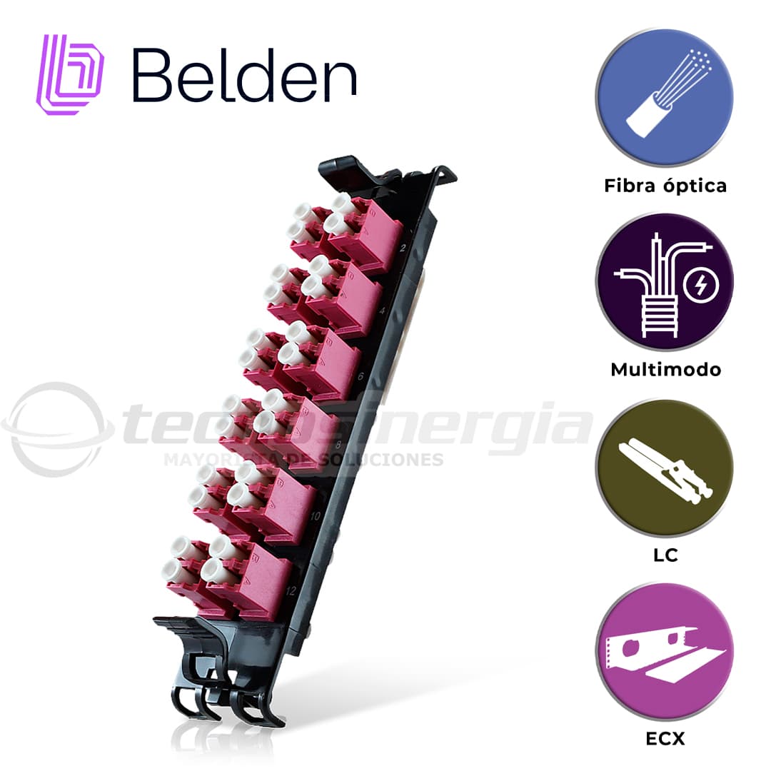 FRAME FX ECX MULTIMODO BELDEN FF4X12LD / OM4 / ERIKA VIOLETA / LC DUPLEX / 12 PUERTOS - Miniatura 6