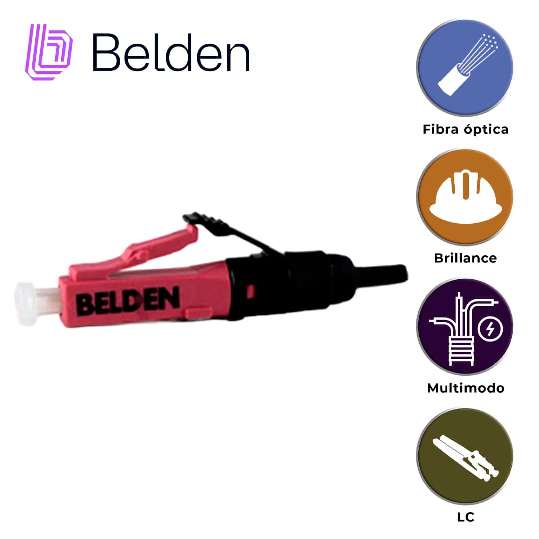 CONECTOR FX BRILLIANCE MULTIMODO BELDEN AX105252-S1  / OM4 / ERIKA VIOLETA / LC - Miniatura 3