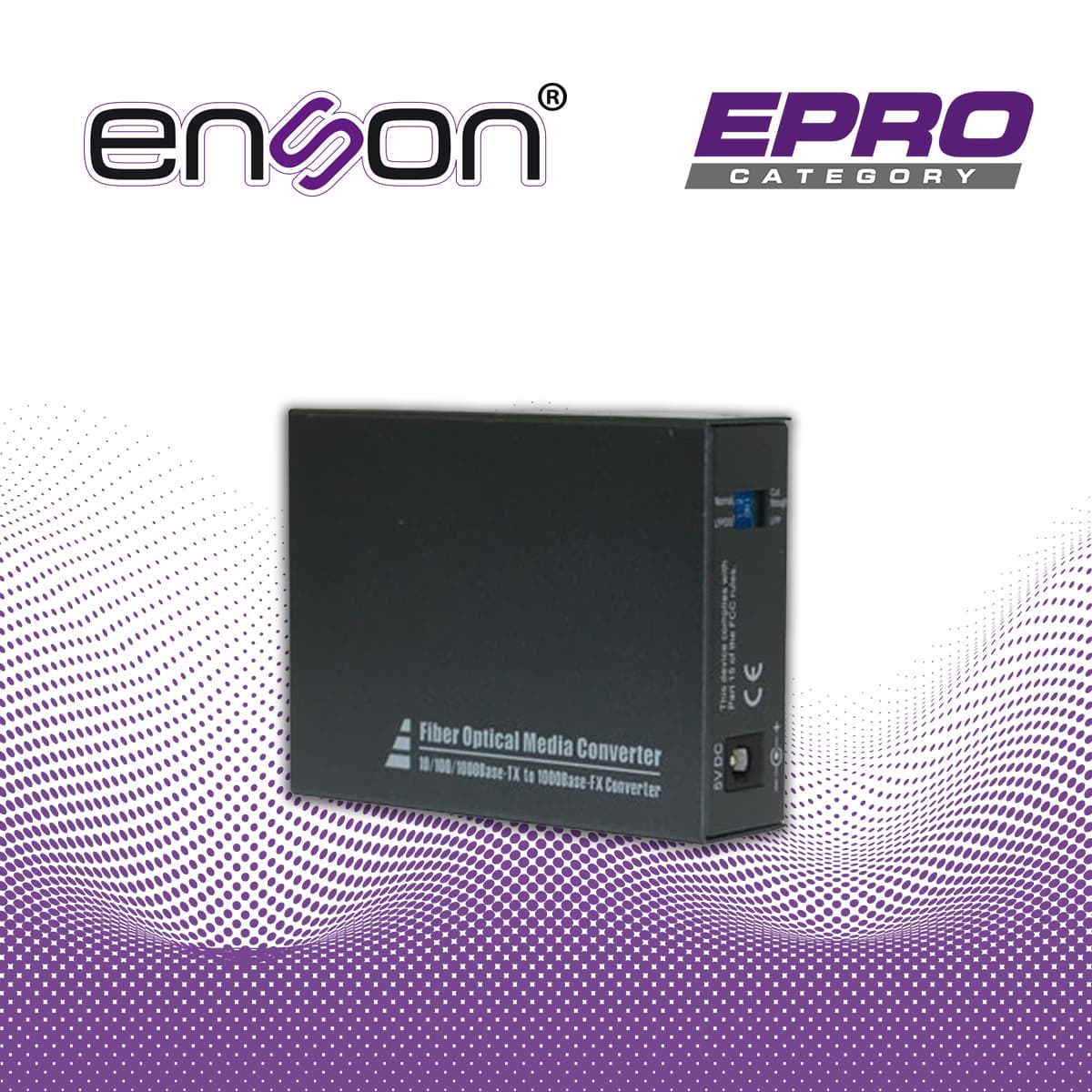 CONVERTIDOR DE FIBRA ENSONDC 100 SFP 10/-MC100SFP 10/100/1000 SFP/UTP PARMC100SFP FUENTES DE PODER Y SISTEMAS DE FIBRA - Miniatura 5