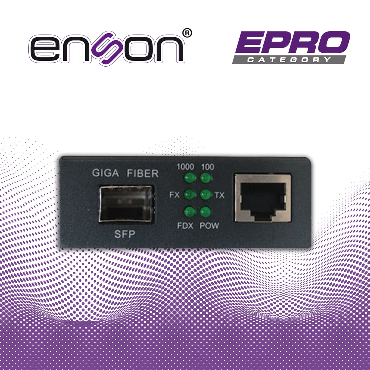CONVERTIDOR DE FIBRA ENSONDC 100 SFP 10/-MC100SFP 10/100/1000 SFP/UTP PARMC100SFP FUENTES DE PODER Y SISTEMAS DE FIBRA - Miniatura 7