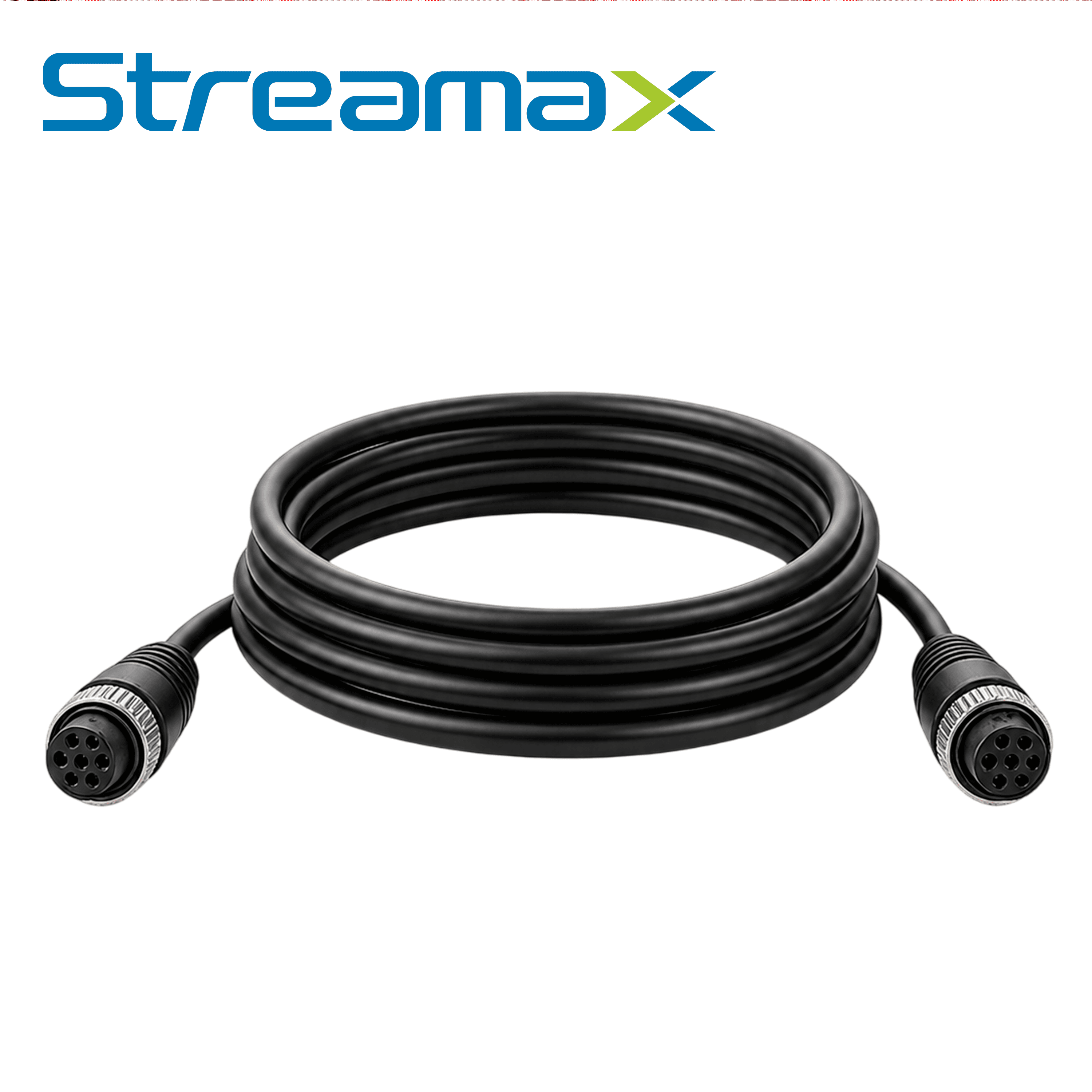 CABLE ADAPTADOR HEMBRA STREAMAX MCBIP20HH / 6 PINES / 2 METROS / AMBOS EXTREMOS CONECTORES AERONAUTICOS RS765-6PIN - Miniatura 2