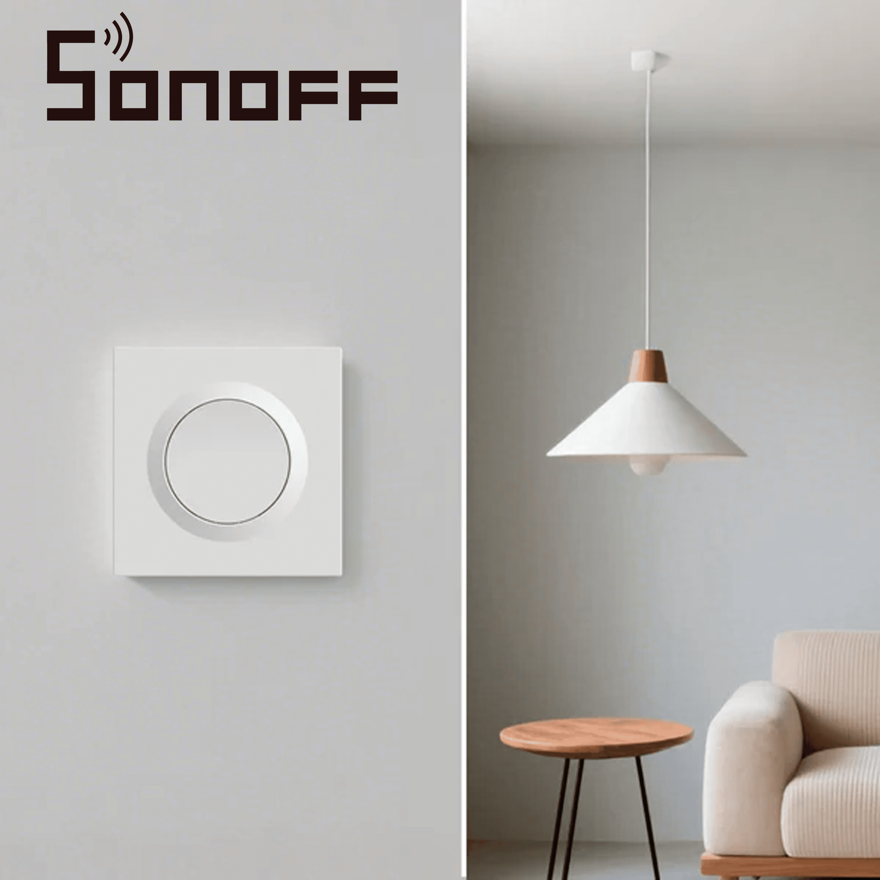 CAJA PARA INTERRUPTOR DE PARED DE UNA UNIDAD SONOFF E1GSL / NO REQUIERE NEUTRO PARA LA CONEXION / COMPATIBLE CON INTERRUPTORES MINI QUE NO REQUIERAN NEUTRO/ SLOT PARA UN INTERRUPTOR - Miniatura 4