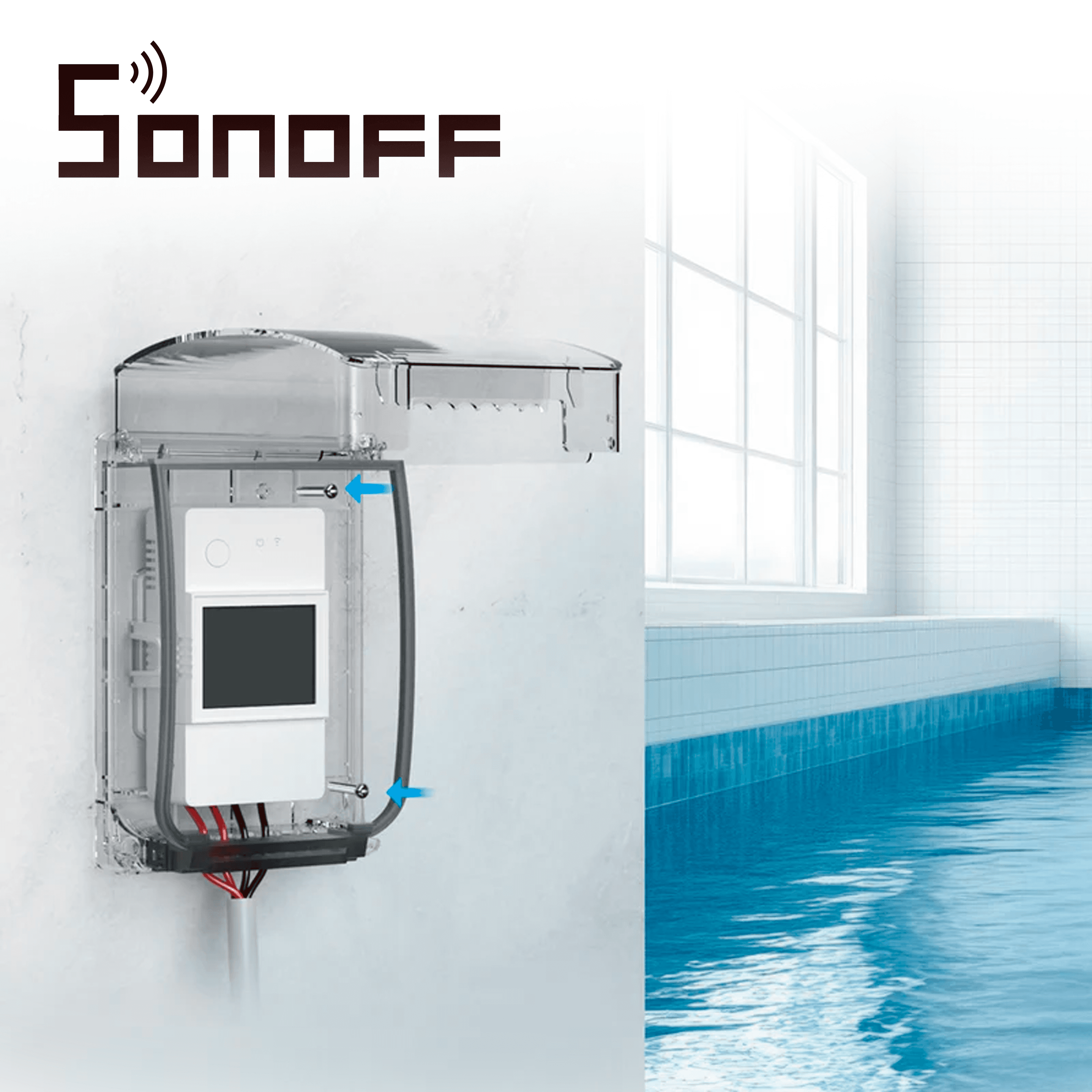 CAJA IMPERMEABLE SONOFF WATERPROOF BOX R2/ AMPLIO ESPACIO/ SOPORTA MONTAJE EN EXTERIOR - Miniatura 3