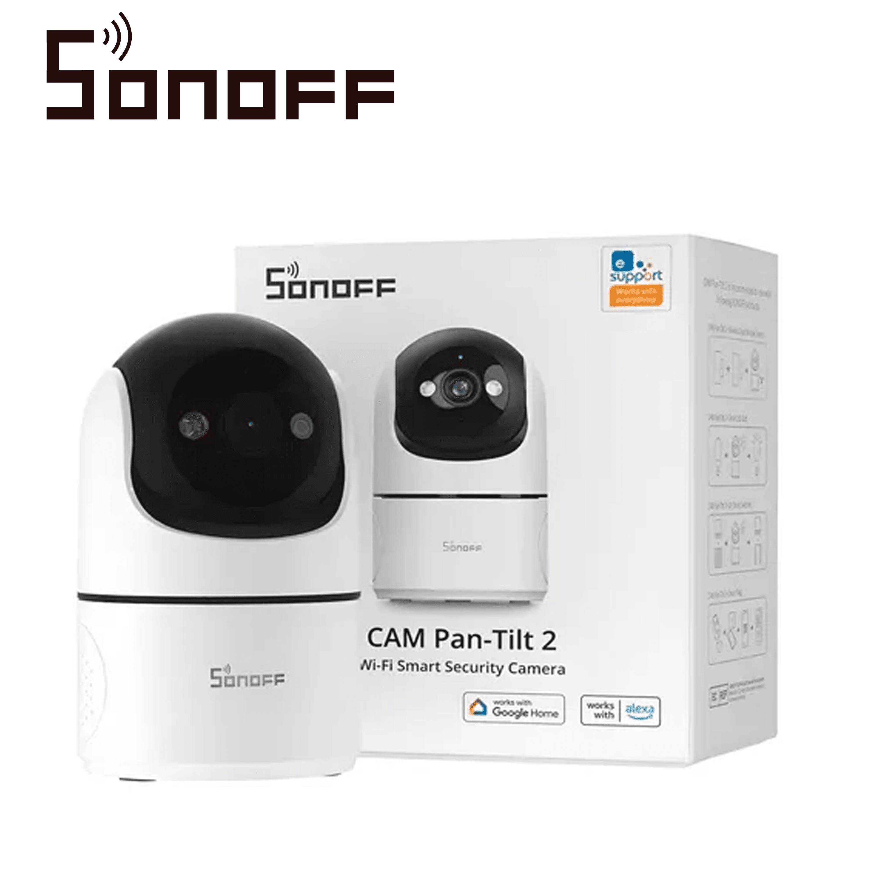 CAMARA DE SEGURIDAD PARA INTERIORES SONOFF CAM-PT2/ RESOLUCION FULL HD DE 1080P/ WIFI 2.4 GHZ / AUDIO BIDIRECCIONAL/ CON IA QUE DETECTA EL MOVIMIENTO HUMANO/ REQUIERE ADAPTADOR DE ENERGIA / ADAPTADOR NO INCLUIDO - Miniatura 4
