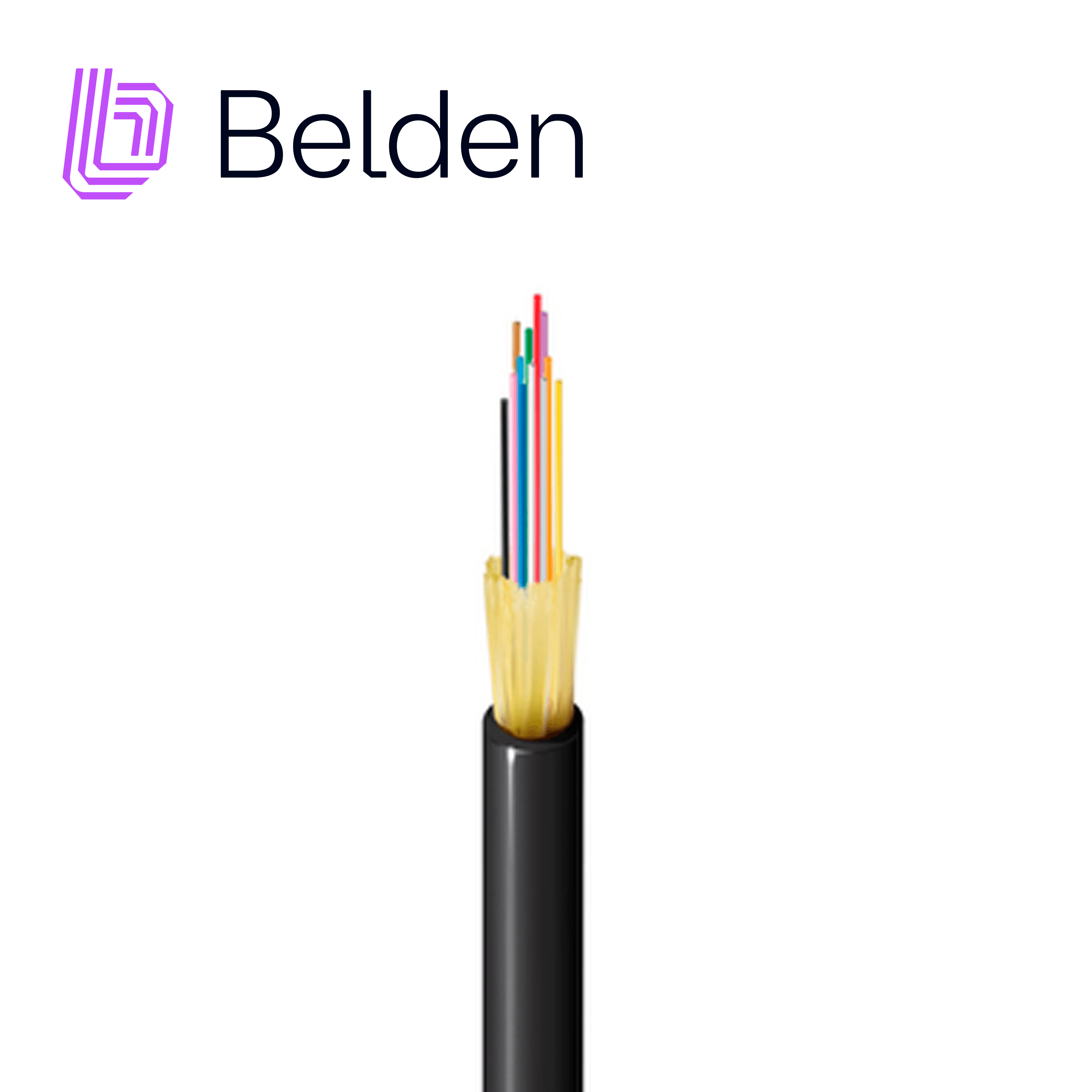 FIBRA OPTICA BELDEN FDSD012P9 / INTERIOR / EXTERIOR / NEGRO / OS2 / 12 HILOS / FORRO PVC / OFNR / PLENUM / BOBINA / 1,640 PIES 500 METROS - Miniatura 2