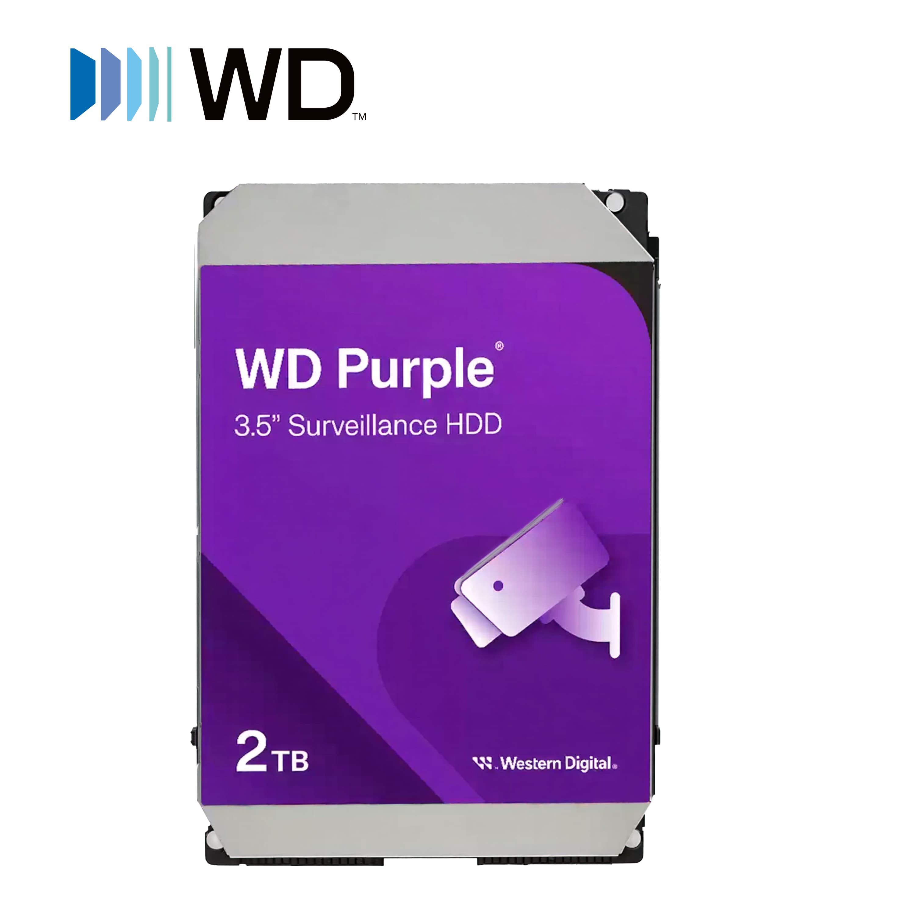 DISCO DURO DD 2TB SATA WD PURPLE WD23PURZ OPTIMIZADO PARA VIDEOVIGILANCIA COMPATIBLE CON DVRS Y NVRS DE CUALQUIER MARCA - Miniatura 5