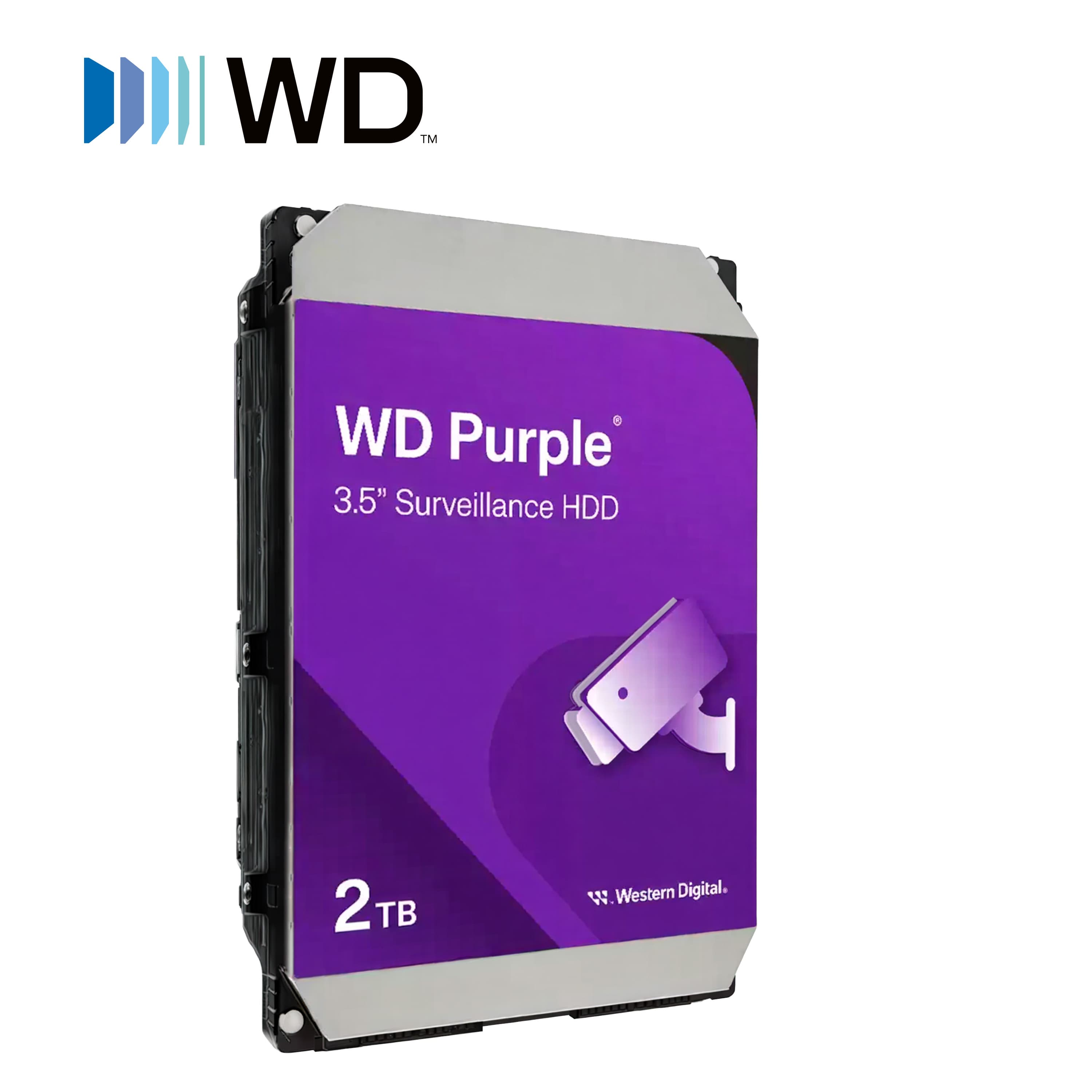 DISCO DURO DD 2TB SATA WD PURPLE WD23PURZ OPTIMIZADO PARA VIDEOVIGILANCIA COMPATIBLE CON DVRS Y NVRS DE CUALQUIER MARCA - Miniatura 6