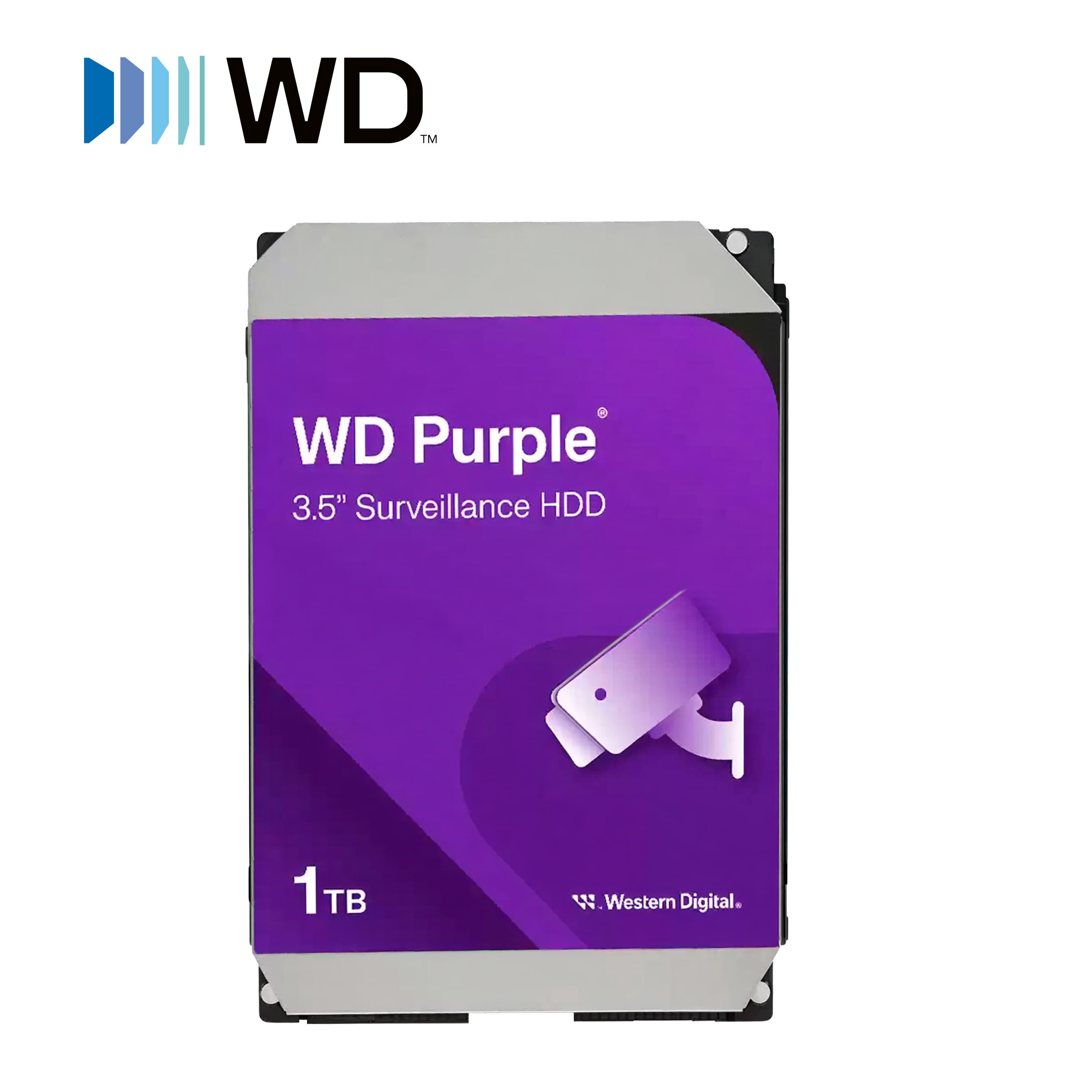 DISCO DURO DD 1TB SATA WD PURPLE WD11PURZ OPTIMIZADO PARA VIDEOVIGILANCIA WD10PURZ COMPATIBLE CON DVRS Y NVRS DE CUALQUIER MARCA - Miniatura 4