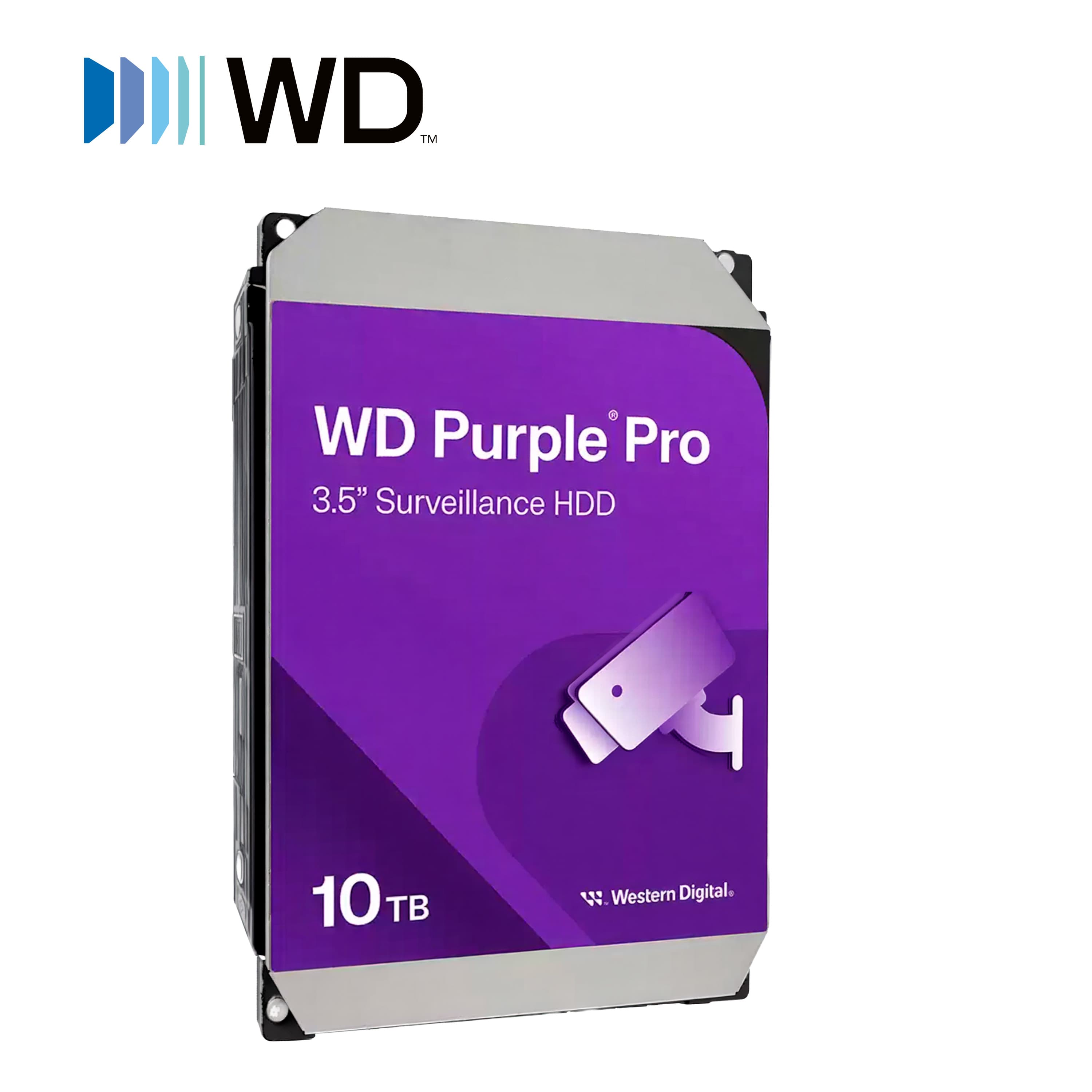 DISCO DURO DD 10TB SATA WD PURPLE PRO WD102PURP 24/7 OPTIMIZADO PARA VIDEOVIGILANCIA SATA III 6GB/S 7200RPM CACHE 256MB COMPATIBLE CON DVR Y NVR DE CUALQUIER MARCA - Miniatura 6