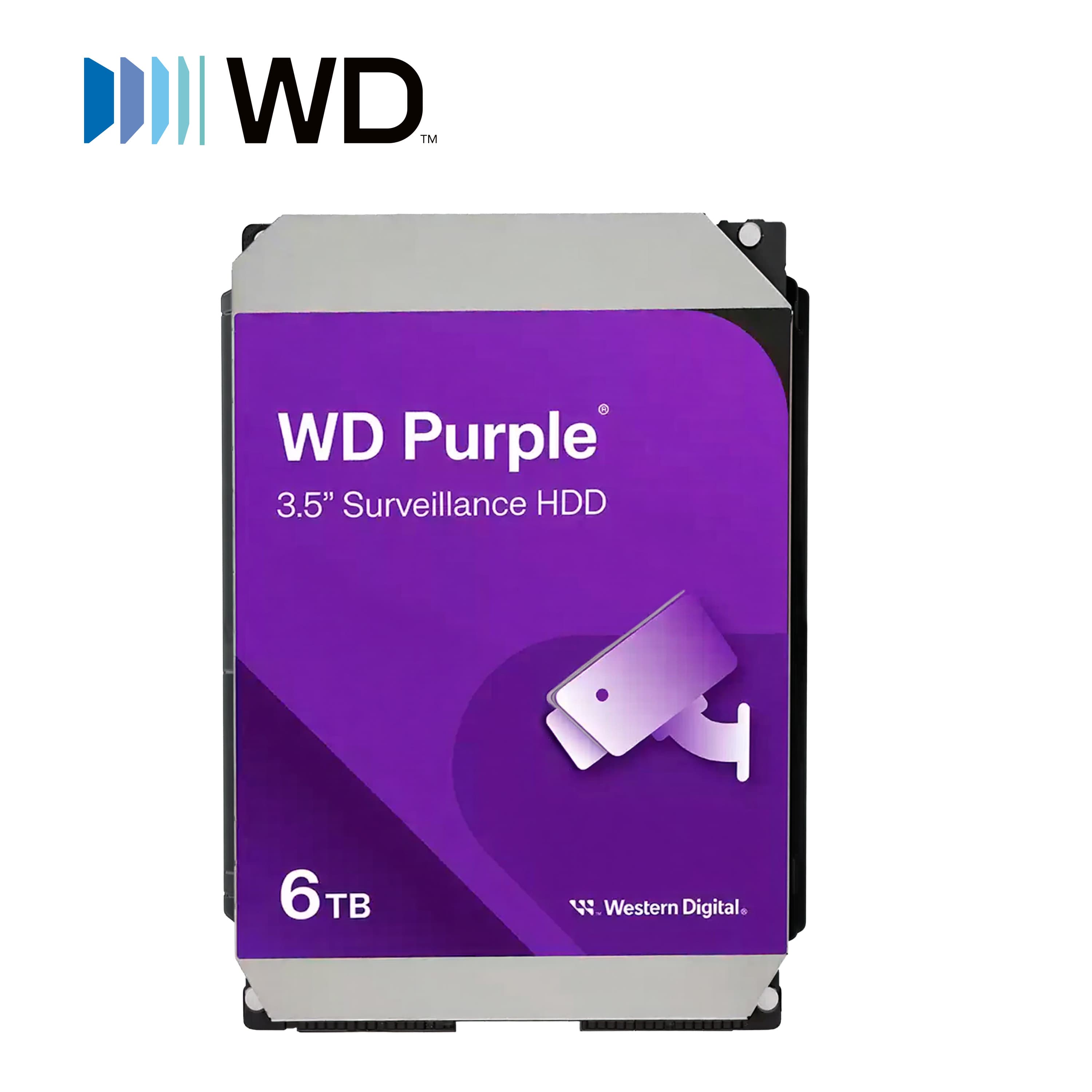DISCO DURO DD 6TB SATA WD PURPLE WD64PURZ 24/7 OPTIMIZADO PARA VIDEOVIGILANCIA SATA III 6GB/S 5400 RPM COMPATIBLE CON DVR Y NVR DE CUALQUIER MARCA - Miniatura 4